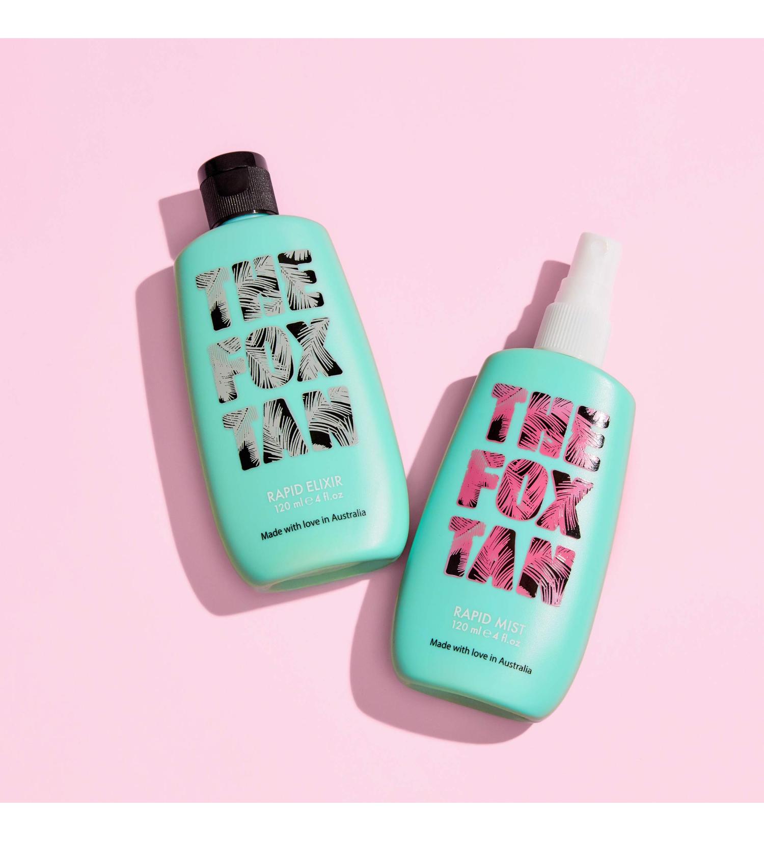 The Fox Tan Originals Pack | Natural Tanning Lotion & Accelerator | Elixir and Mist for Dark Flawless Tan Skin | Streak-Free Tanning | Tanning Lotions & Oils For Melanin Production | Australian Made | Vegan | Cruelty Free