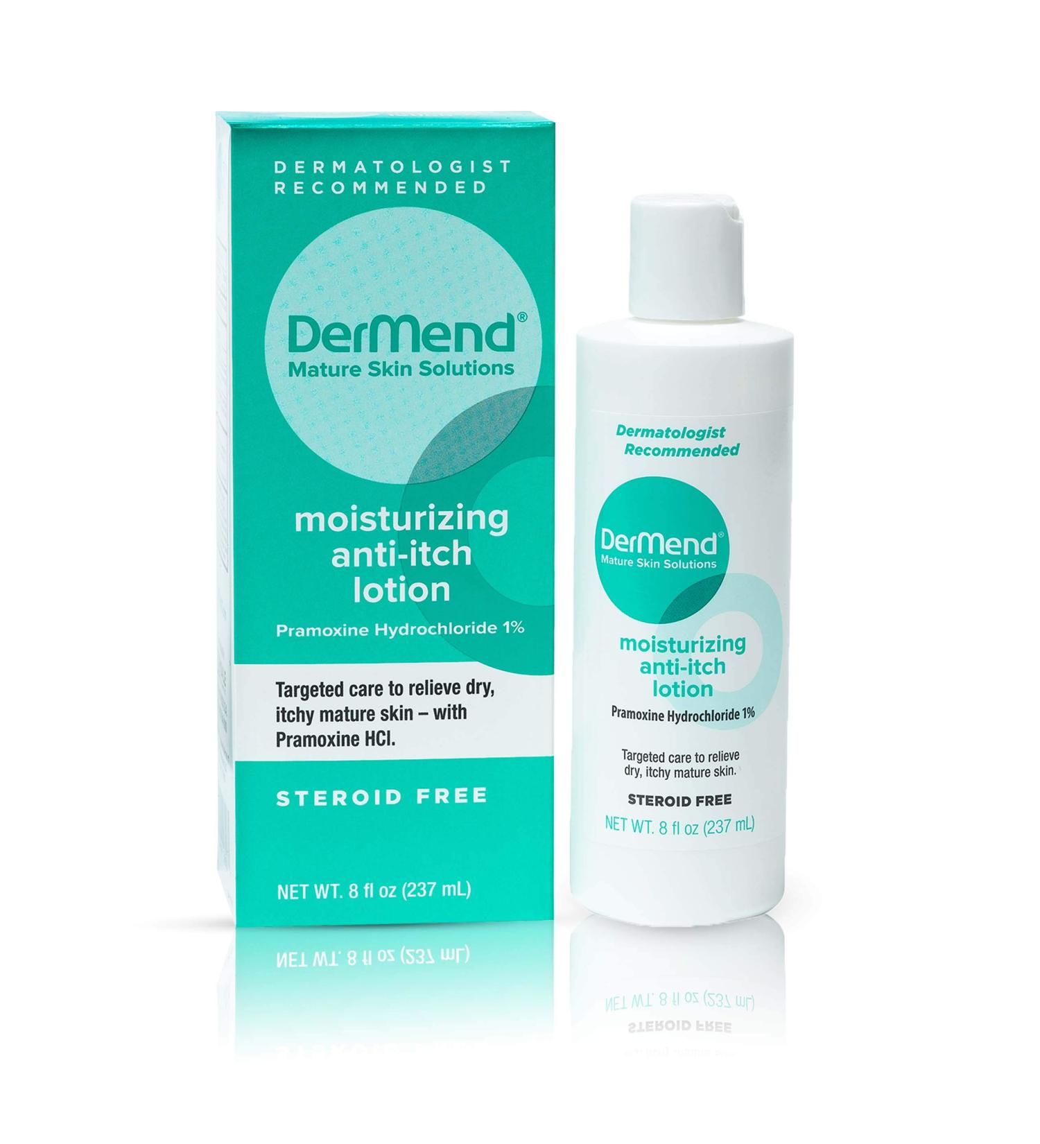 Dermend Moisturizing Anti-Itch Lotion - Targeted Care for Dry, Itchy, Mature Skin - 8 Ounces - Buy Online on GoSupps.com