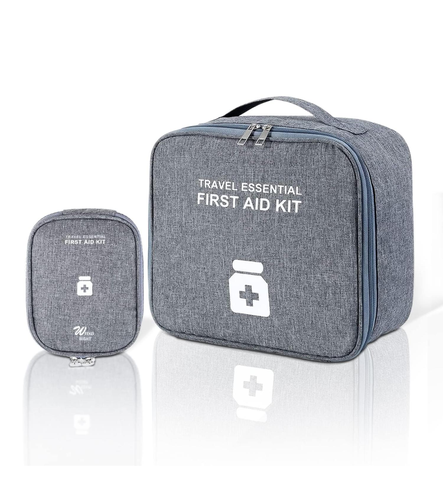Vavicrap Medication Bag Set - Large & Small Travel Pharmacy Storage | Waterproof First Aid Bags for Home & Travel - Gray - Buy Online on GoSupps.com