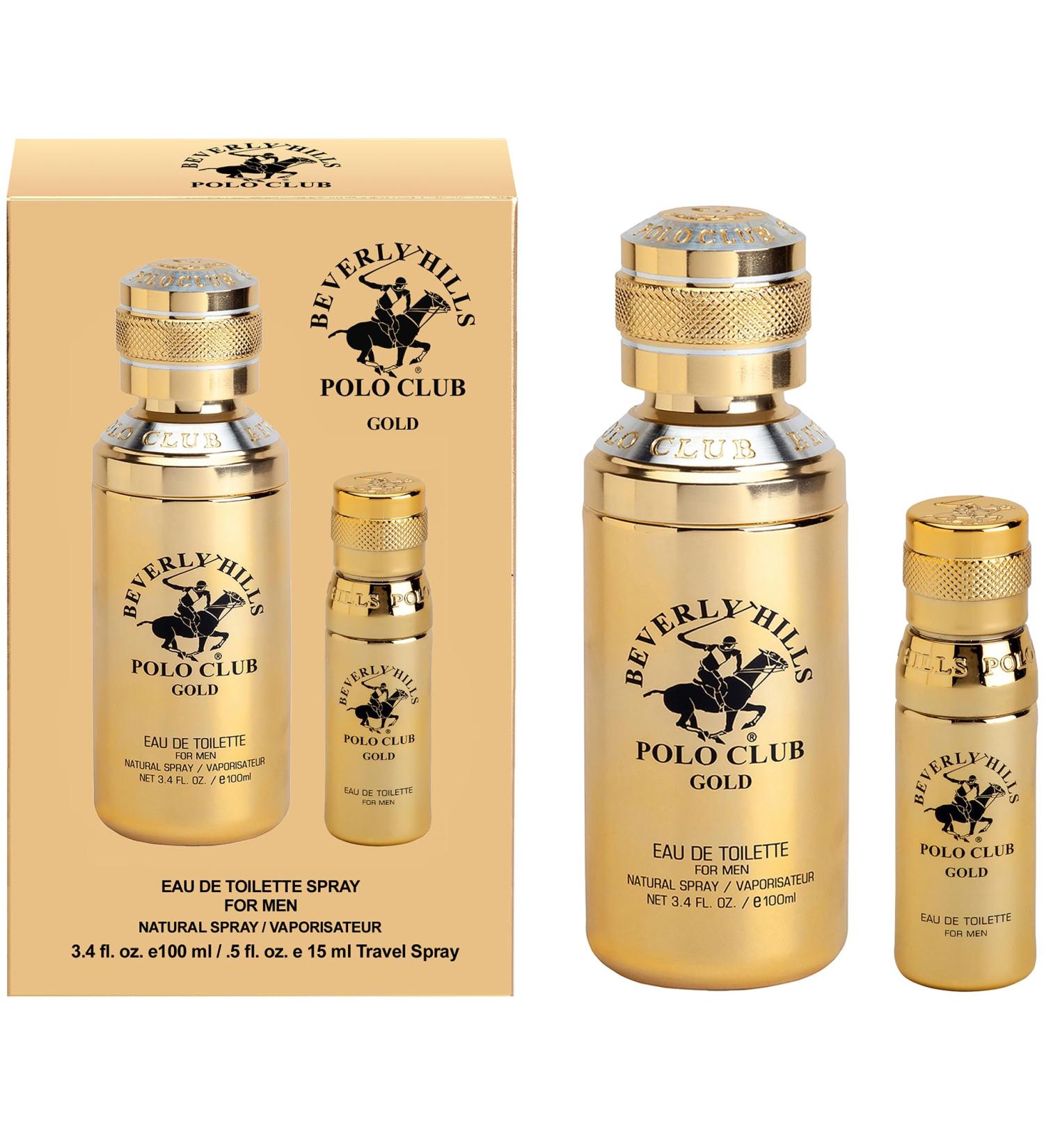 Beverly Hills Polo Club Cologne for Men Bonus Pack Designer Eau De Toilettes 3.4oz + 0.5oz 2 count (Gold) - Buy Online on GoSupps.com