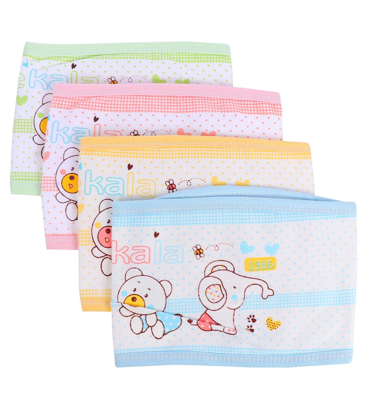 Healifty Baby Belly Button Bands - Adjustable Cotton Infant Umbilical Cord Protectors (4pcs) for 0-12 Months - Buy Online on GoSupps.com