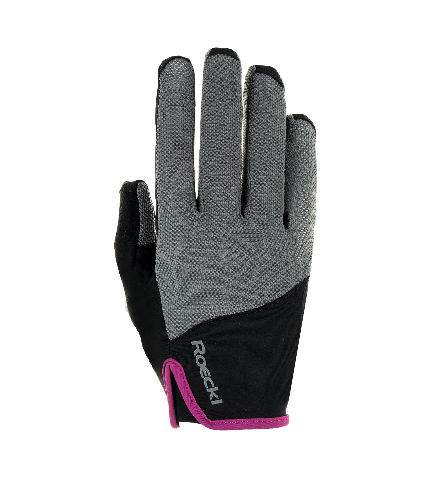 Roeckl Sports Riding Gloves Lynn for Ladies - Summer Gloves in Anthracite Sizes 6-8.5 | International Shipping Available - Buy Online on GoSupps.com