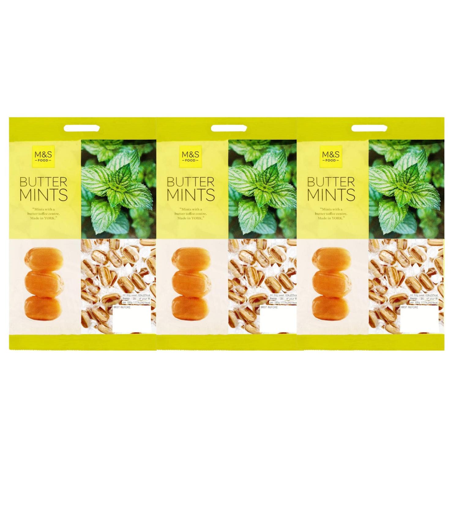 M&S Butter Mint Sweets 3x225g (Pack of 3) - Buy Online on GoSupps.com
