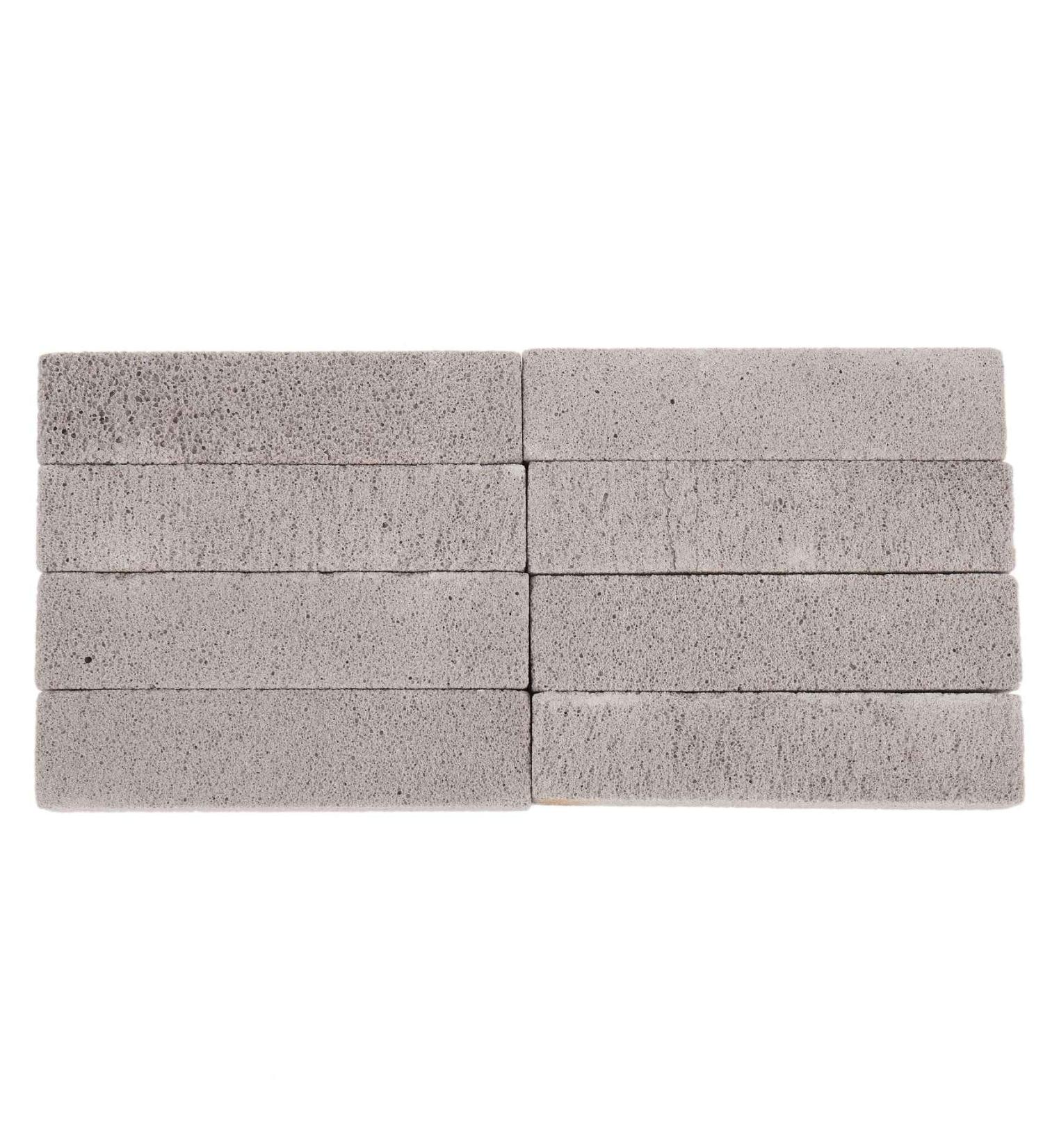Duendhd 8 Pieces Pumice for Cleaning Pumice Scouring Pad Grey Pumice Stick for Removing Toilet Bowl Ring Bath Household Kitchen Pool - Buy Online on GoSupps.com