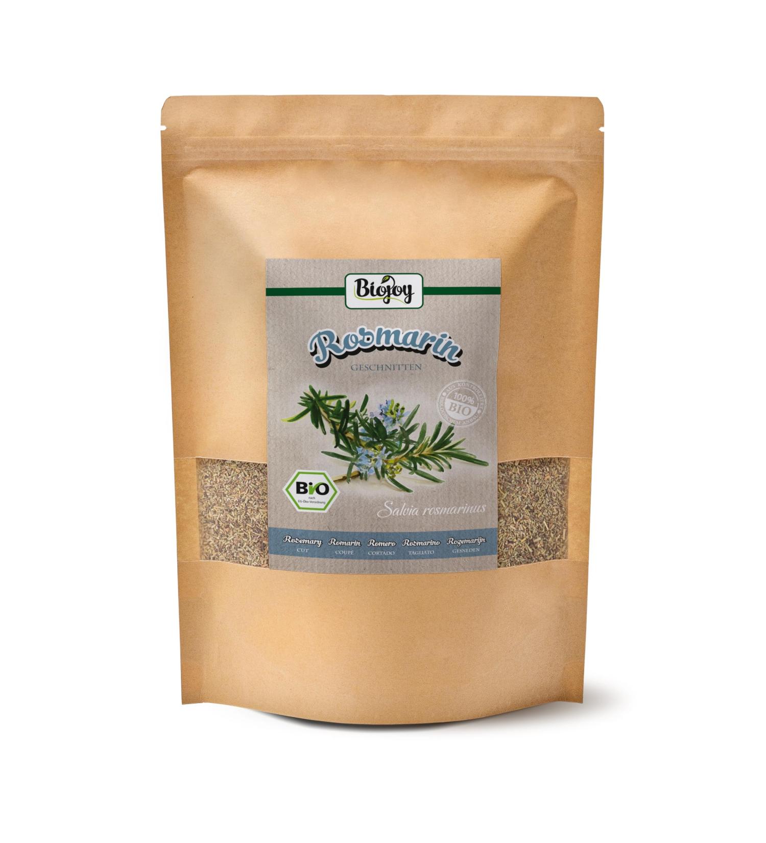 Biojoy BIO-Dried rosemary (500g) cut rosemary leaves (Salvia rosmarinus) - Buy Online on GoSupps.com