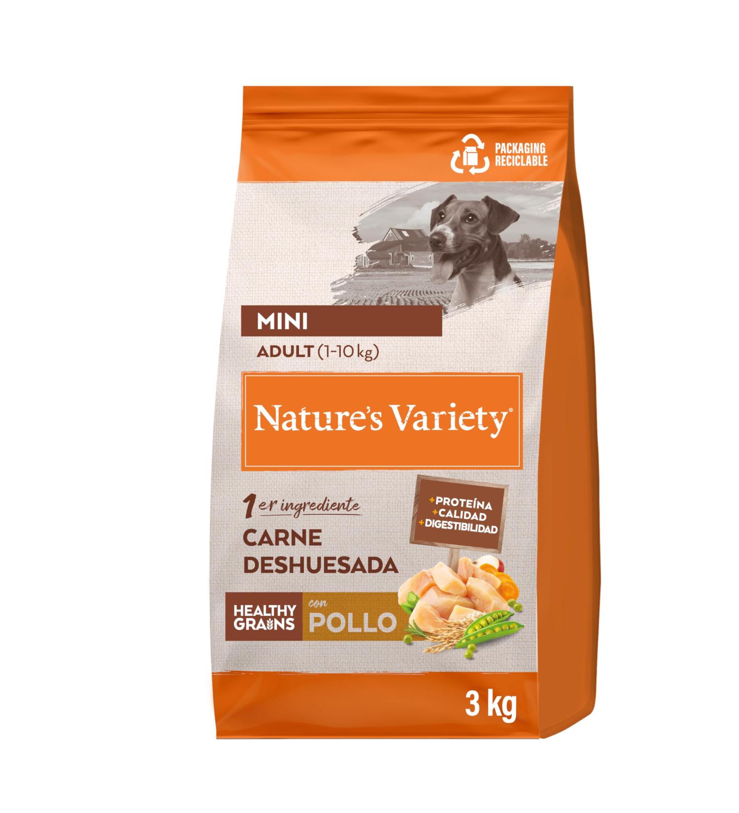 Nature's Variety Healthy Grains - Mini Adult Dog Food - Chicken - 3kg - Buy Online on GoSupps.com