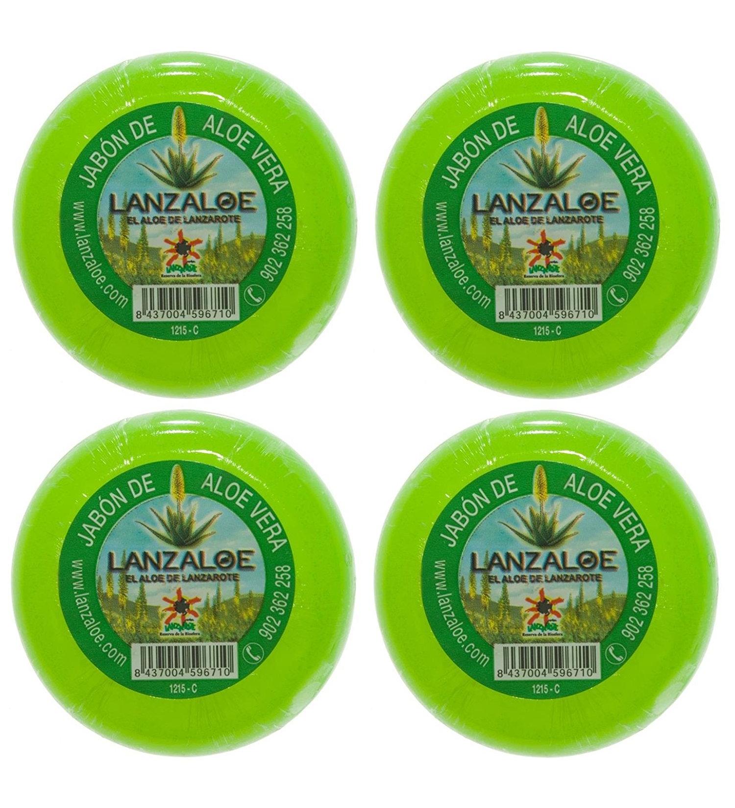 Lanzaloe Lanzaloe Aloe Vera Soap 100g x 4