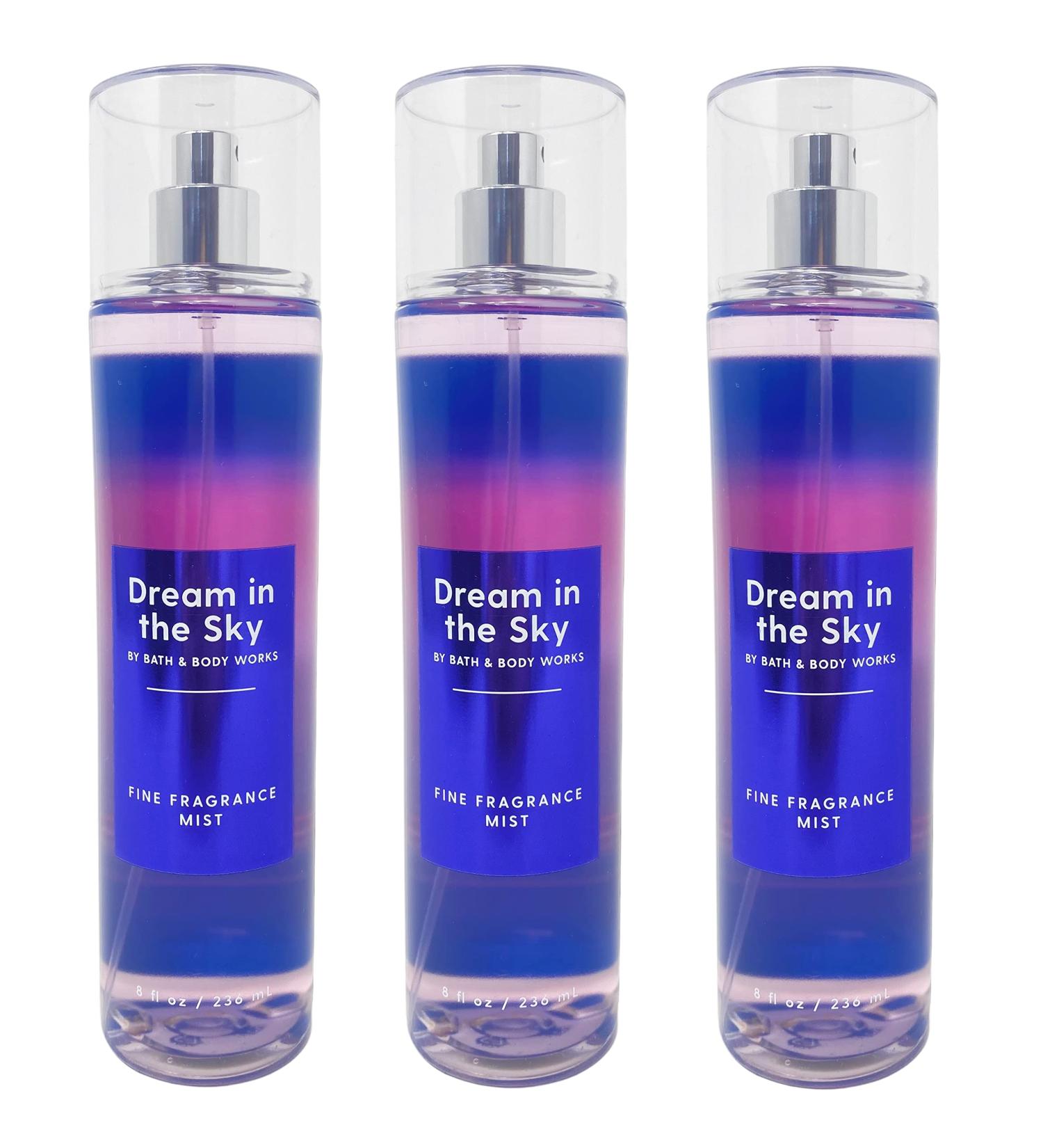 Bath DREAM IN THE SKY - Value Pack Lot of 3 Fine Fragrance Mist. - Full Size