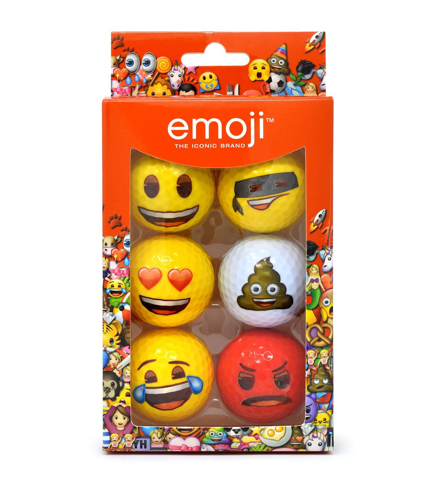 ud83cudfccufe0fEmoji Official Novelty Fun Golf Balls - 6 Pack - Customize Your Game - Buy Online on GoSupps.com