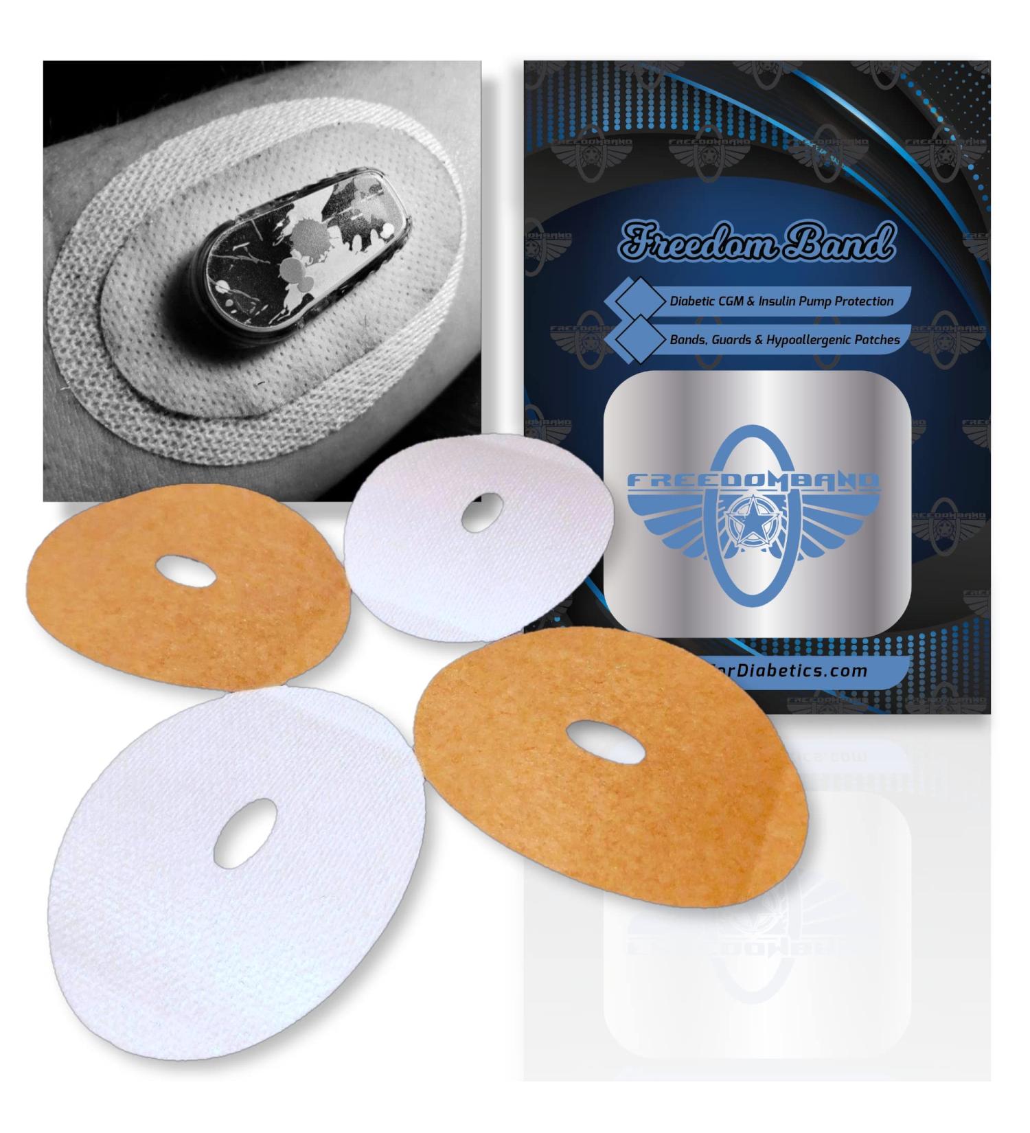10 Count White Underlay Skin Barrier Adhesive Patches for Dexcom G6 | Waterproof & Durable | 10+ Day Wear - Buy Online on GoSupps.com
