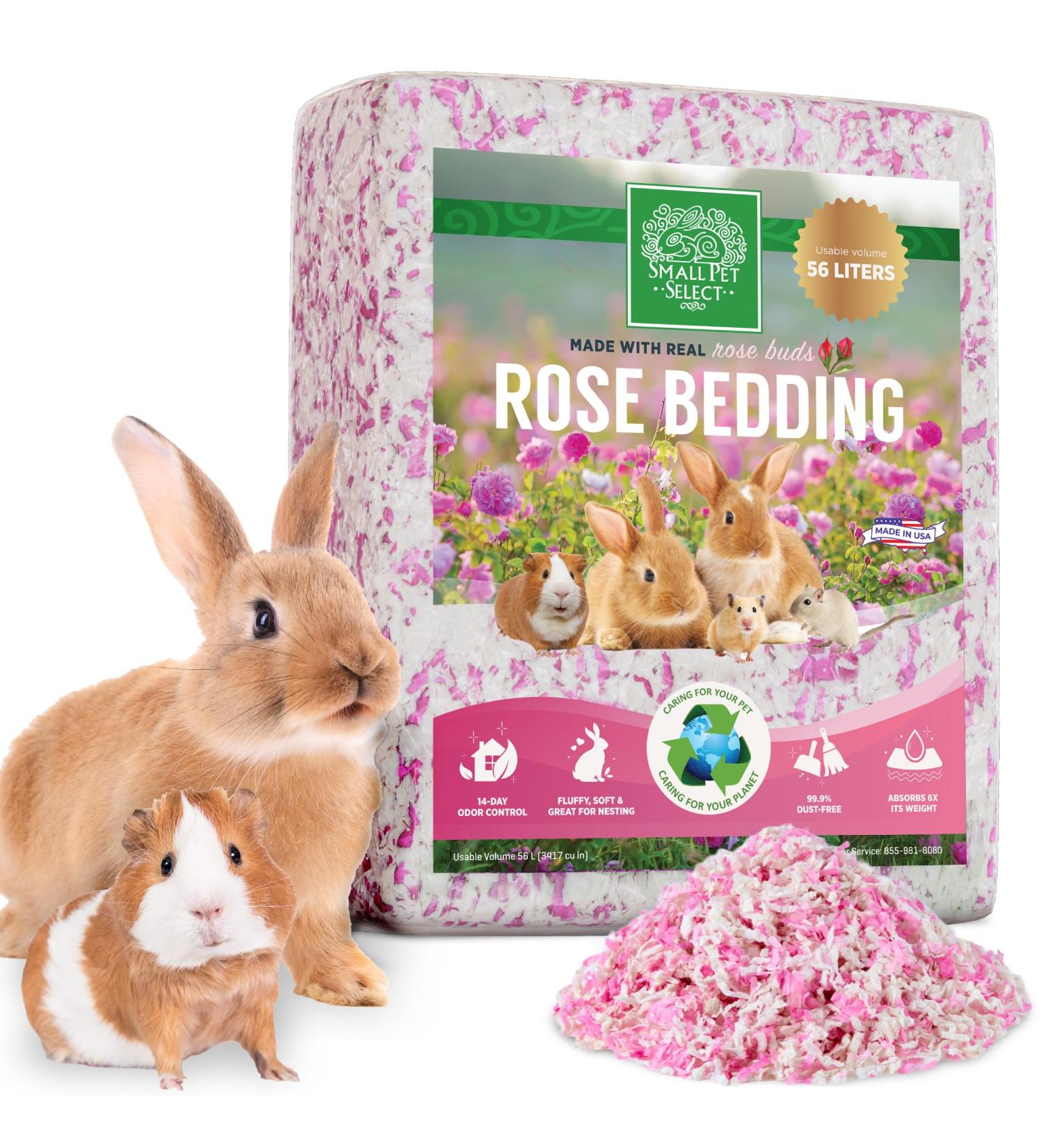 SMALL PET SELECT - Natural Paper Bedding with Real Rose Petals 56L - Buy Online on GoSupps.com