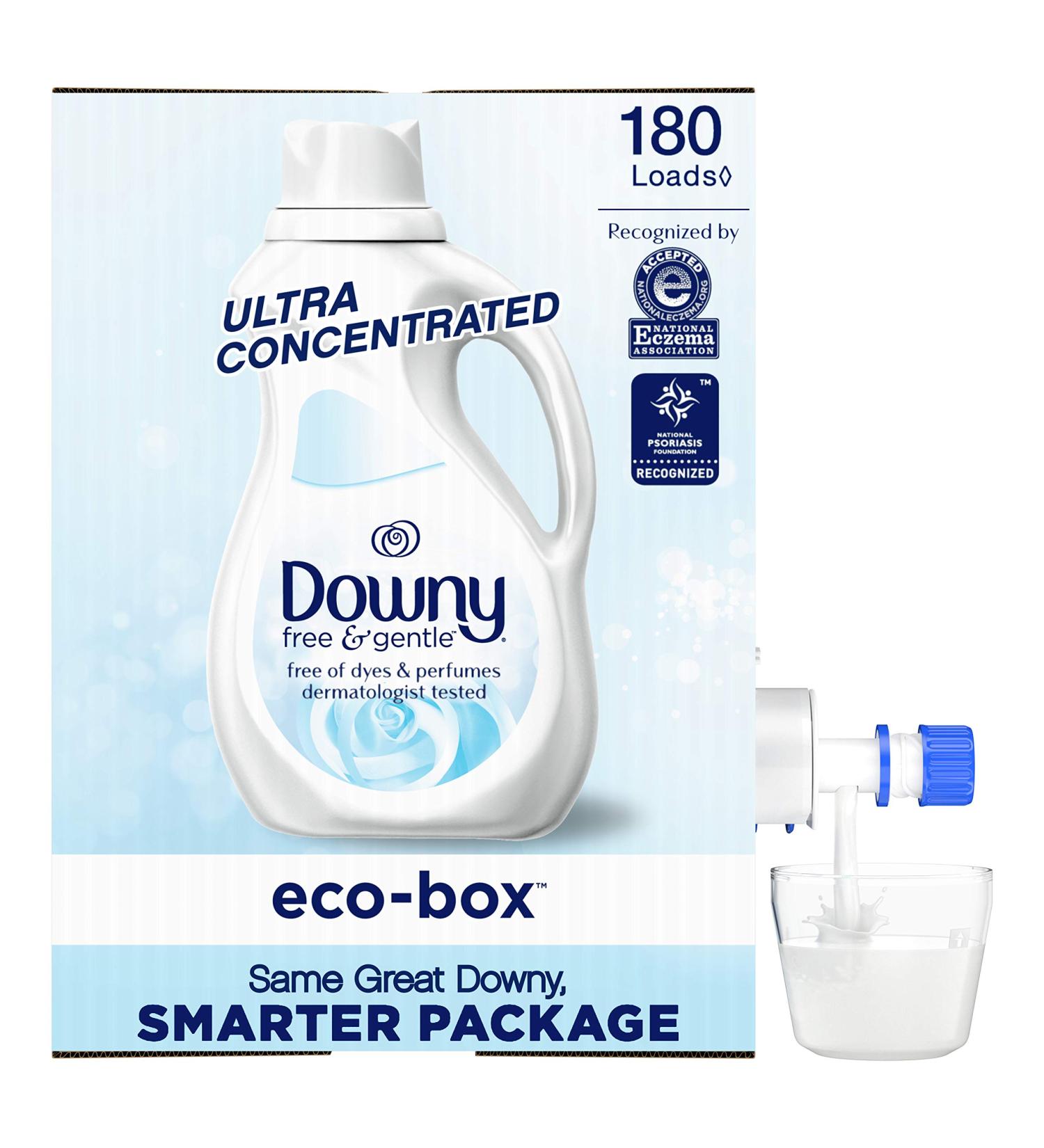 Downy Eco-box Ultra Concentrated Liquid Fabric Conditioner (fabric Softener)  Free & Gentle  180 Loads  105 Fl Oz - Buy Online on GoSupps.com