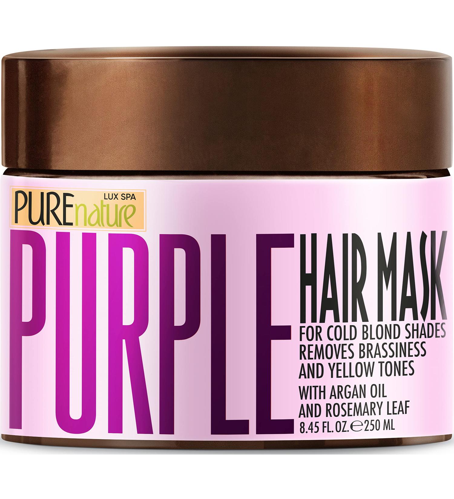 Purple Hair Mask for Bleached and Blonde Hair - Deep Conditioning Treatment to Remove Yellow Highlights and Repair Dry, Damaged Hair - Hydrating Color Protection for Women - Buy Online on GoSupps.com