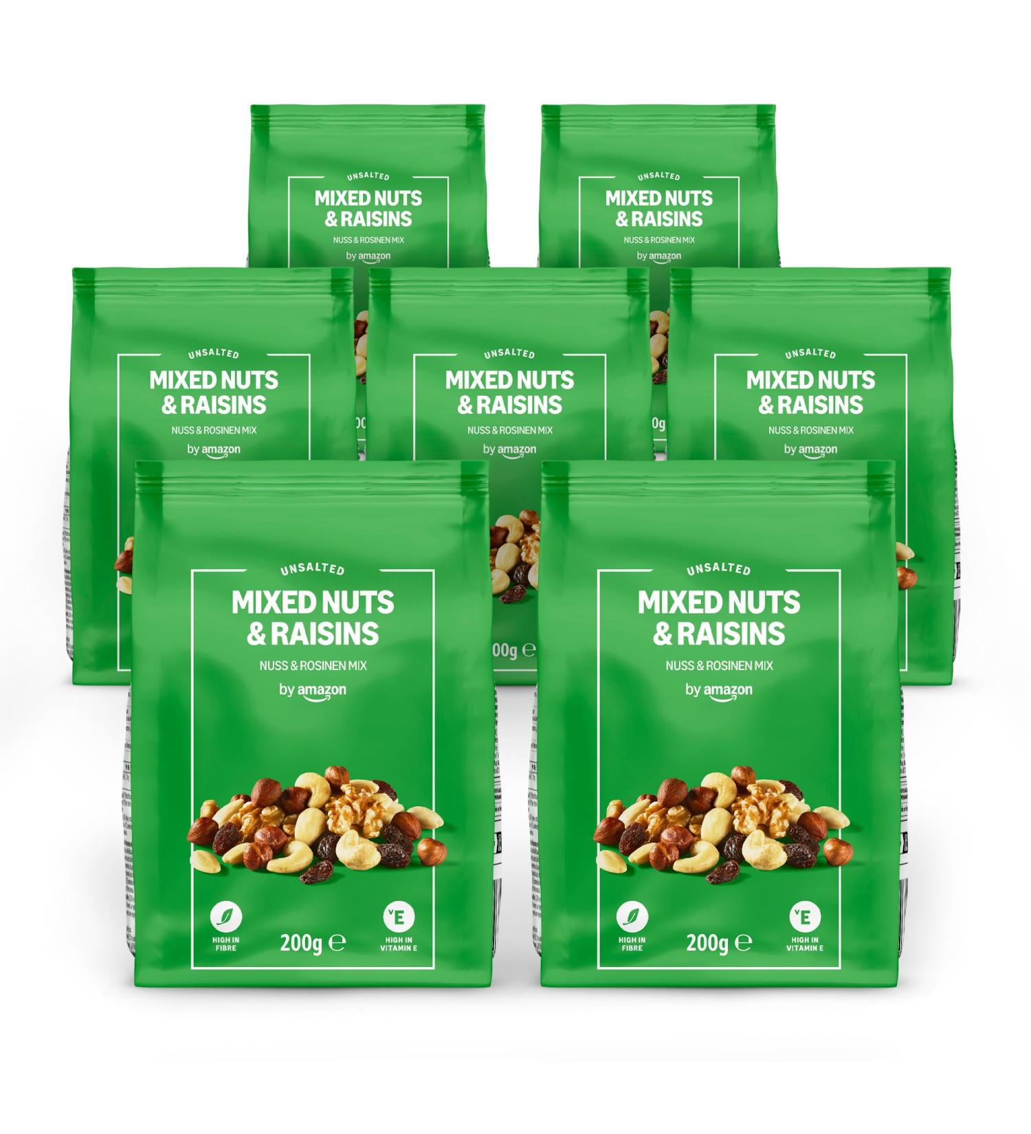 by Amazon M lange De Fruits A Coque Et De Raisins Secs - 200g paquet de 7 - Buy Online on GoSupps.com