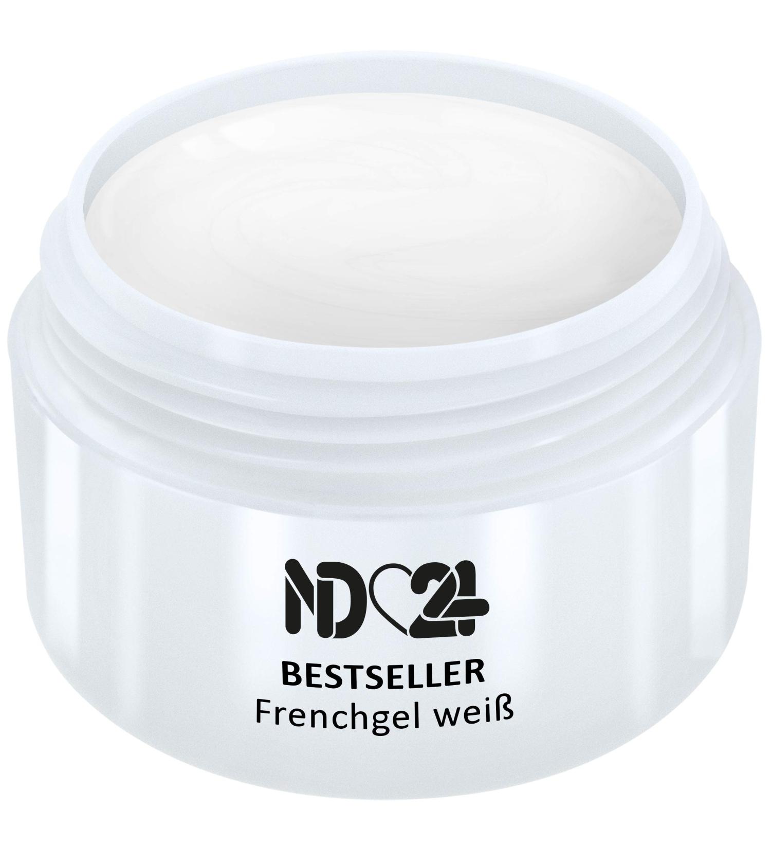 French-Gel White White - UV nail gel - Made in Germany (5ml)