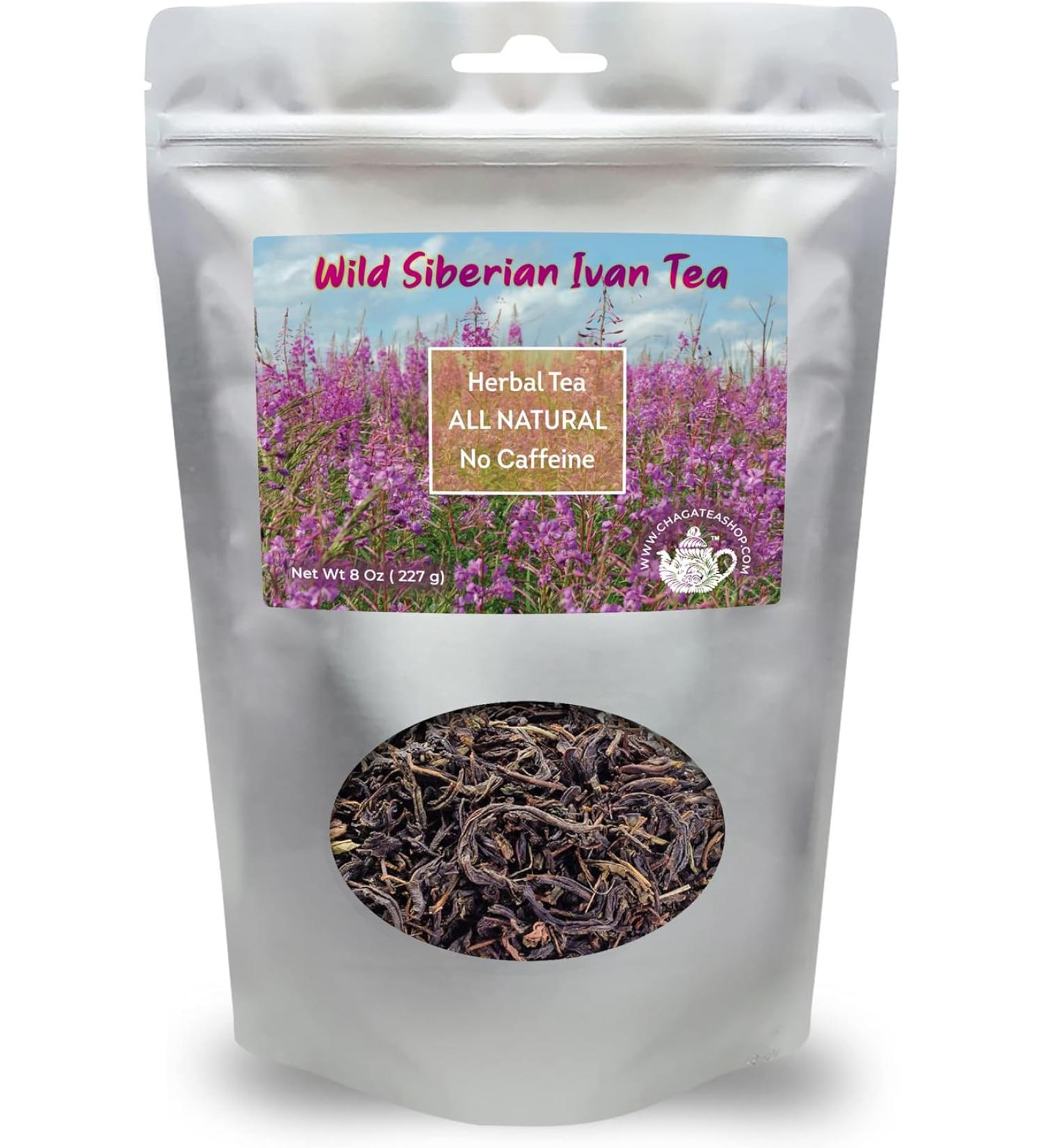 Siberian Fermented Wild Ivan Chai Loose Herbal Tea All Natural No Caffeine - 8 Oz - Buy Online on GoSupps.com