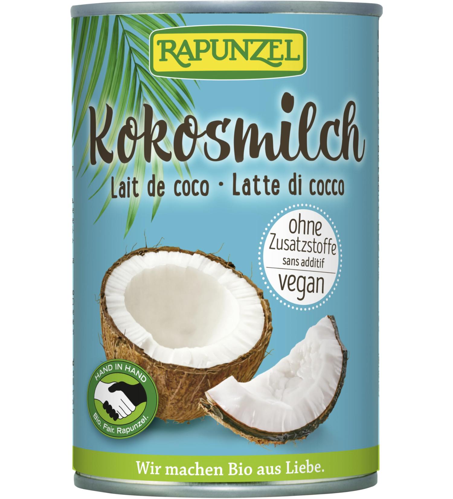 Rapunzel organic coconut milk hih (6 x 400 ml)