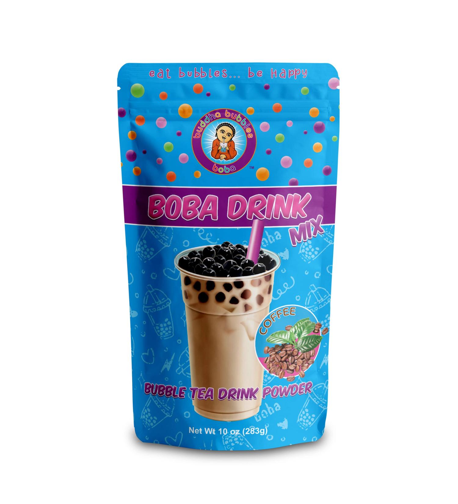 Buddha Bubbles Boba Cafe Latte Boba Tea Mix Powder 10oz - Authentic Bubble Tea Drink - Buy Online on GoSupps.com