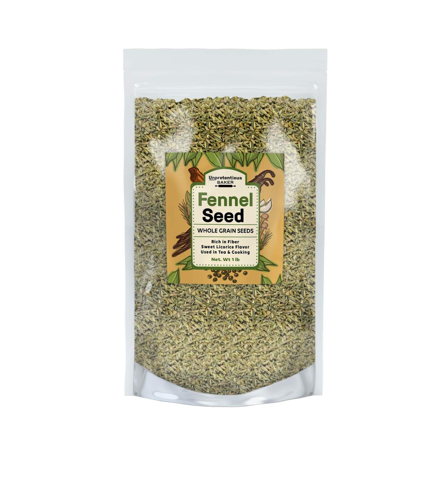 Fennel Seeds (1 lb) - Whole Seeds for Tea & Cooking | Fiber Rich | Sweet Licorice Flavor - Buy Online on GoSupps.com