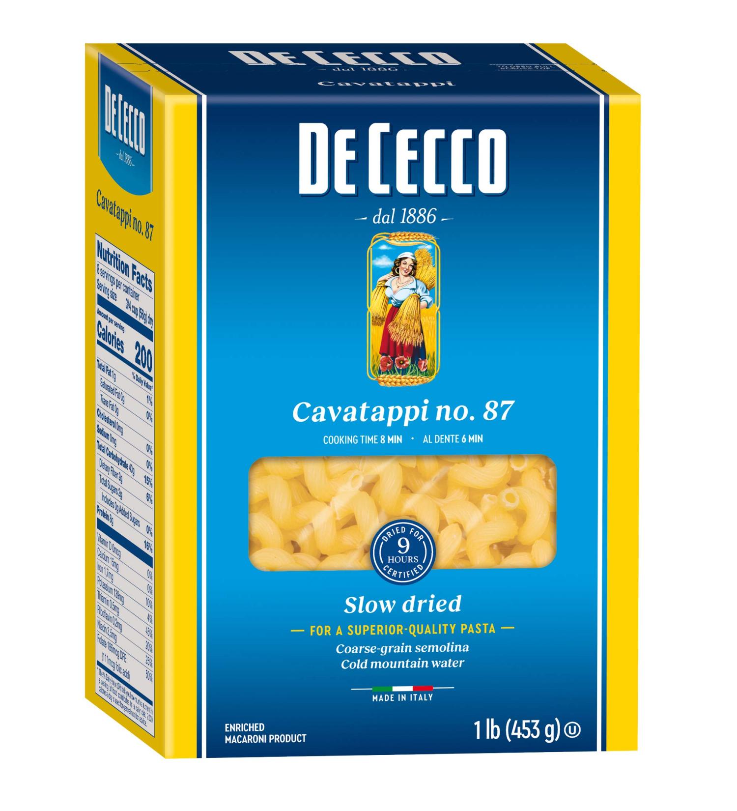 De Cecco Cavatappi Pasta - 16 oz (Pack of 5) | Premium Quality Italian Pasta - Buy Online on GoSupps.com