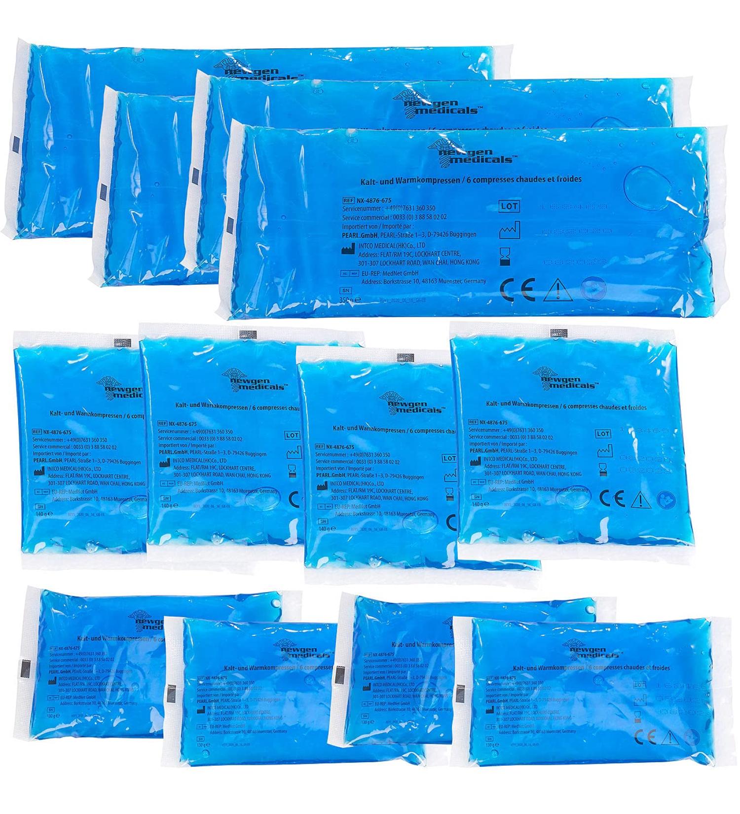 Newgen Medical Cooling Compress Set - 27 Pcs | Cold & Warm Compresses (3 Sizes 9 Covers) for Effective Pain Relief - Buy Online on GoSupps.com