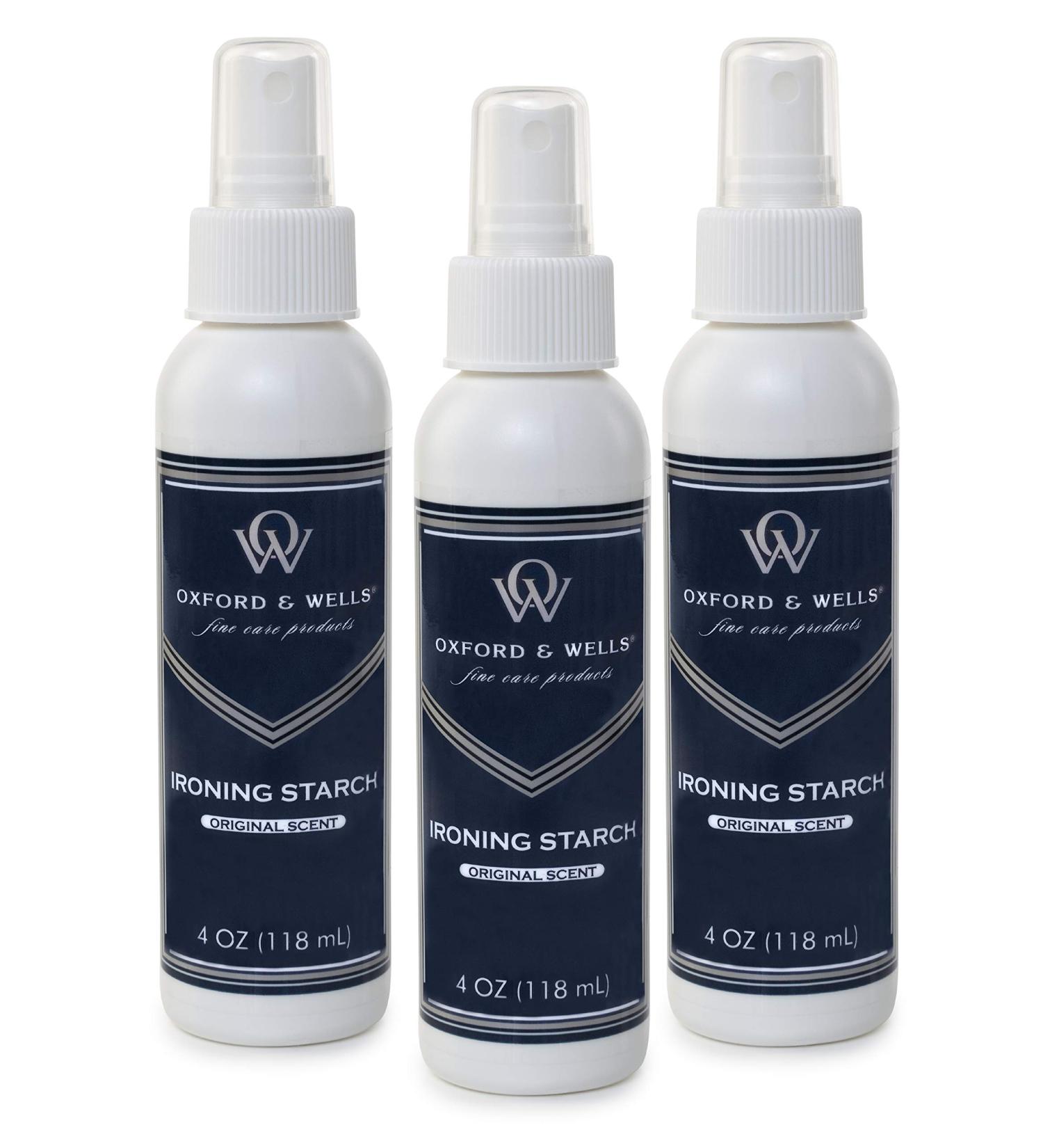 Oxford & Wells Premium Non-Aerosol Ironing Spray Starch 4-ounce (Pack of 3) - Professional Wrinkle-Free Results - Buy Online on GoSupps.com