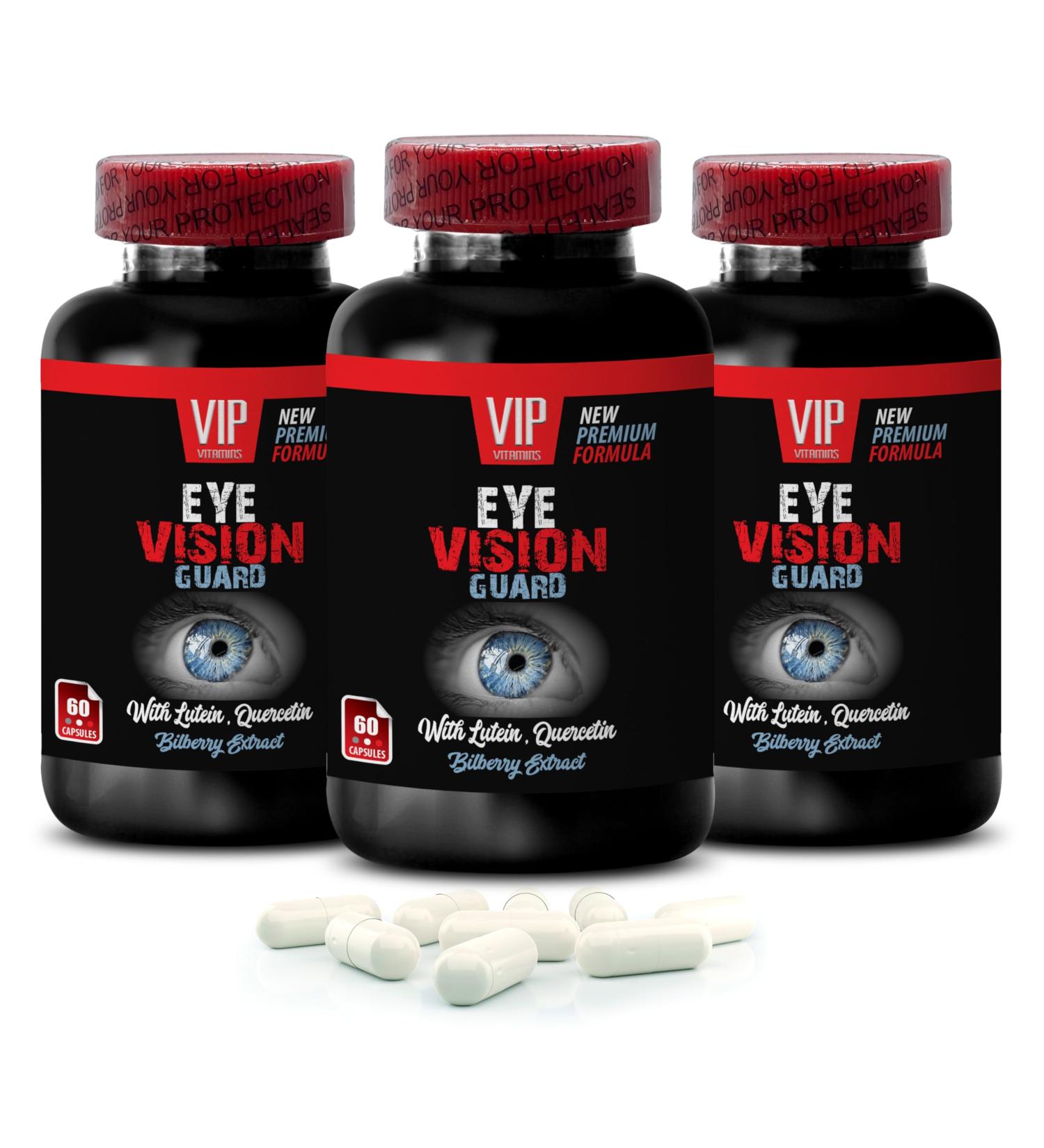 L-Glutathione - Eye Vision Guard - Grape Lutein Quercetin Dihydrate Taurine Bilberry Fruit Turmeric Root Milk Thistle L-Glutathione Grape Lutein Taurine 3 Bottles 180 Capsules - Buy Online on GoSupps.com