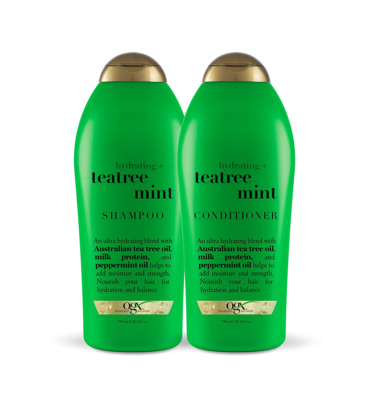 OGX Tea Tree Mint Shampoo & Conditioner Set - 25.4 oz (2 Pack) - Buy Online on GoSupps.com