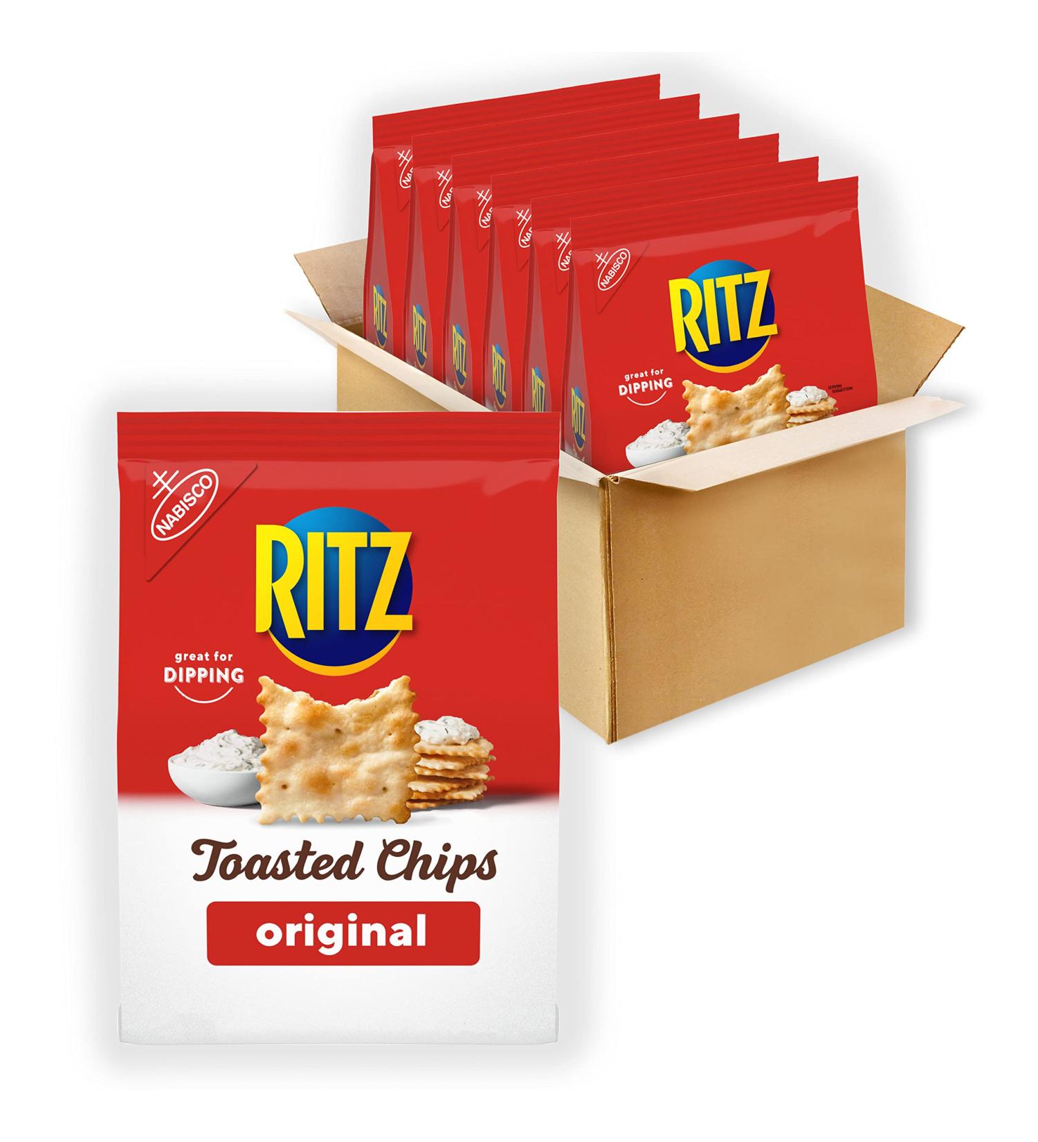 RITZ Original Toasted Chips Crackers - 6-Pack, 8.1 oz Bags - Buy Online on GoSupps.com