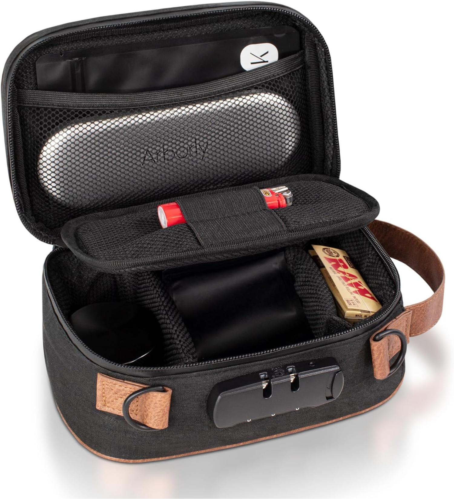 KIBAGA Discrete Smell Proof Odorless Bag With Easy Use Combination Lock - The Perfect Stash Container  Medicine Box And Storage Case For Your Accessories That Blocks Out Smells And Strong Odors - Buy Online on GoSupps.com