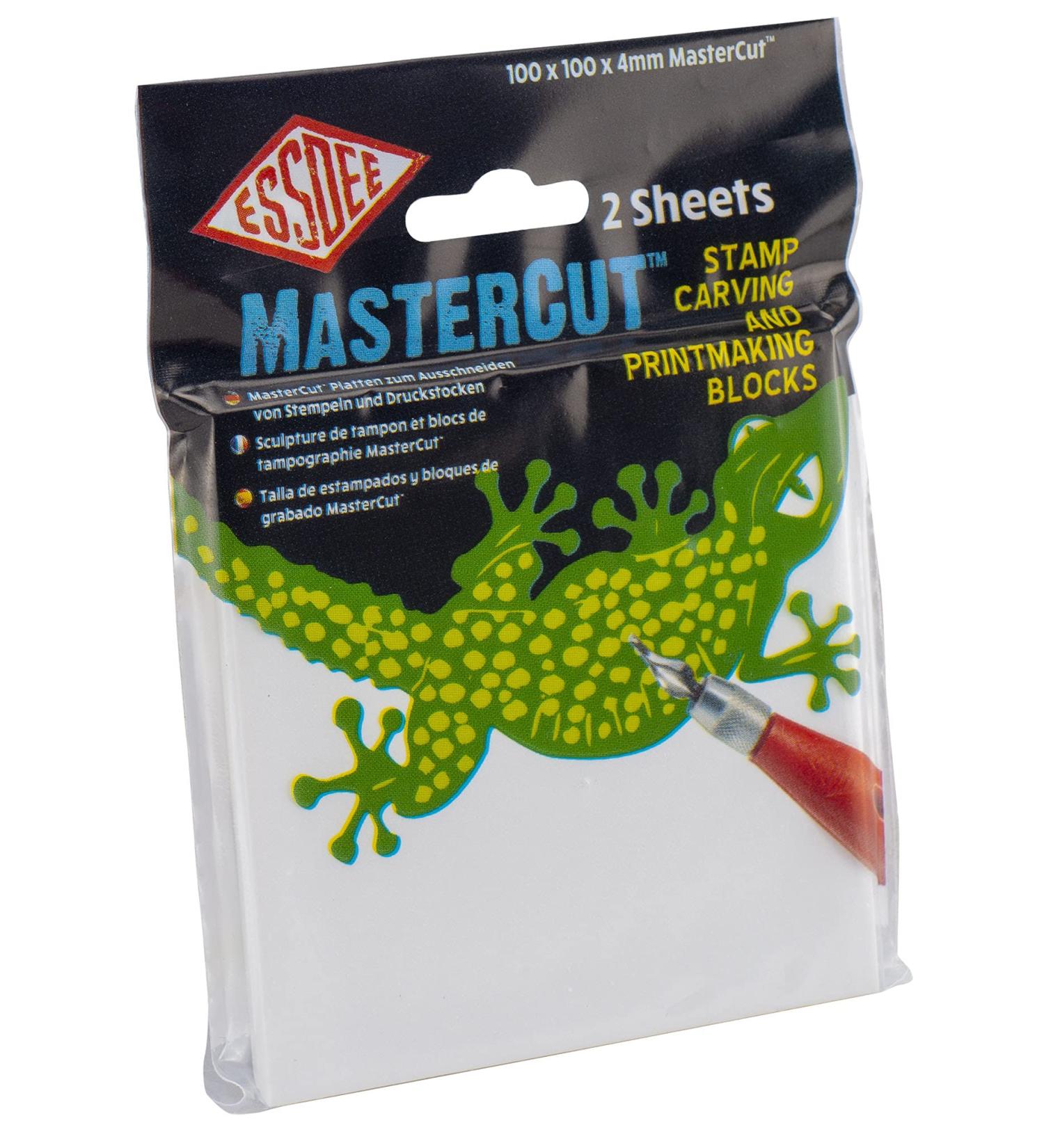 ESSDEE Mastercut Linoleum Carving Blocks - Pack of 2 - 100x100x4mm for Stampmaking & Printmaking - Buy Online on GoSupps.com