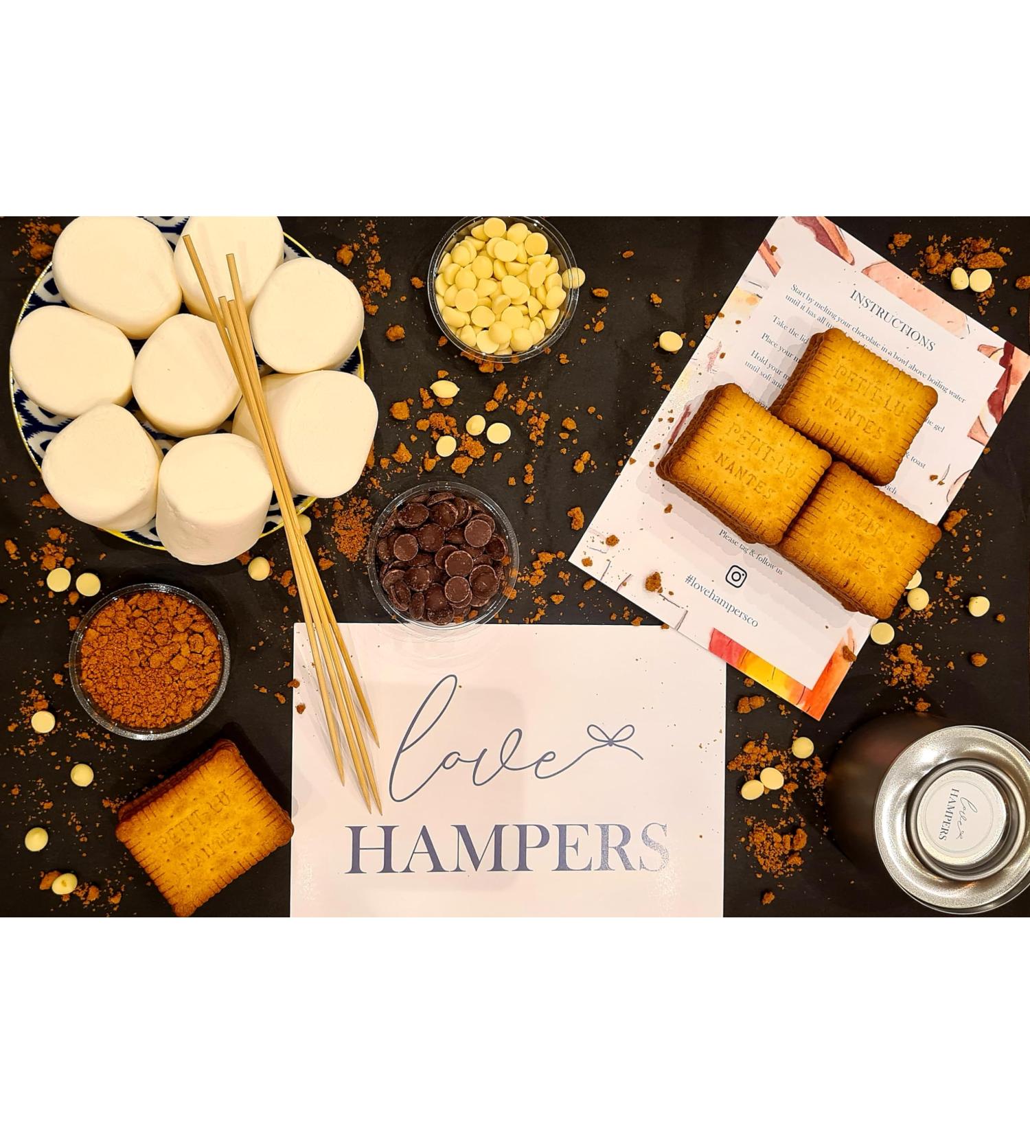 Smores Kit for 4 | Valentines | Couples Gift Box | Marshmallow Toasting | Camping/Halloween/Kids Gifts | Movie Night - Buy Online on GoSupps.com