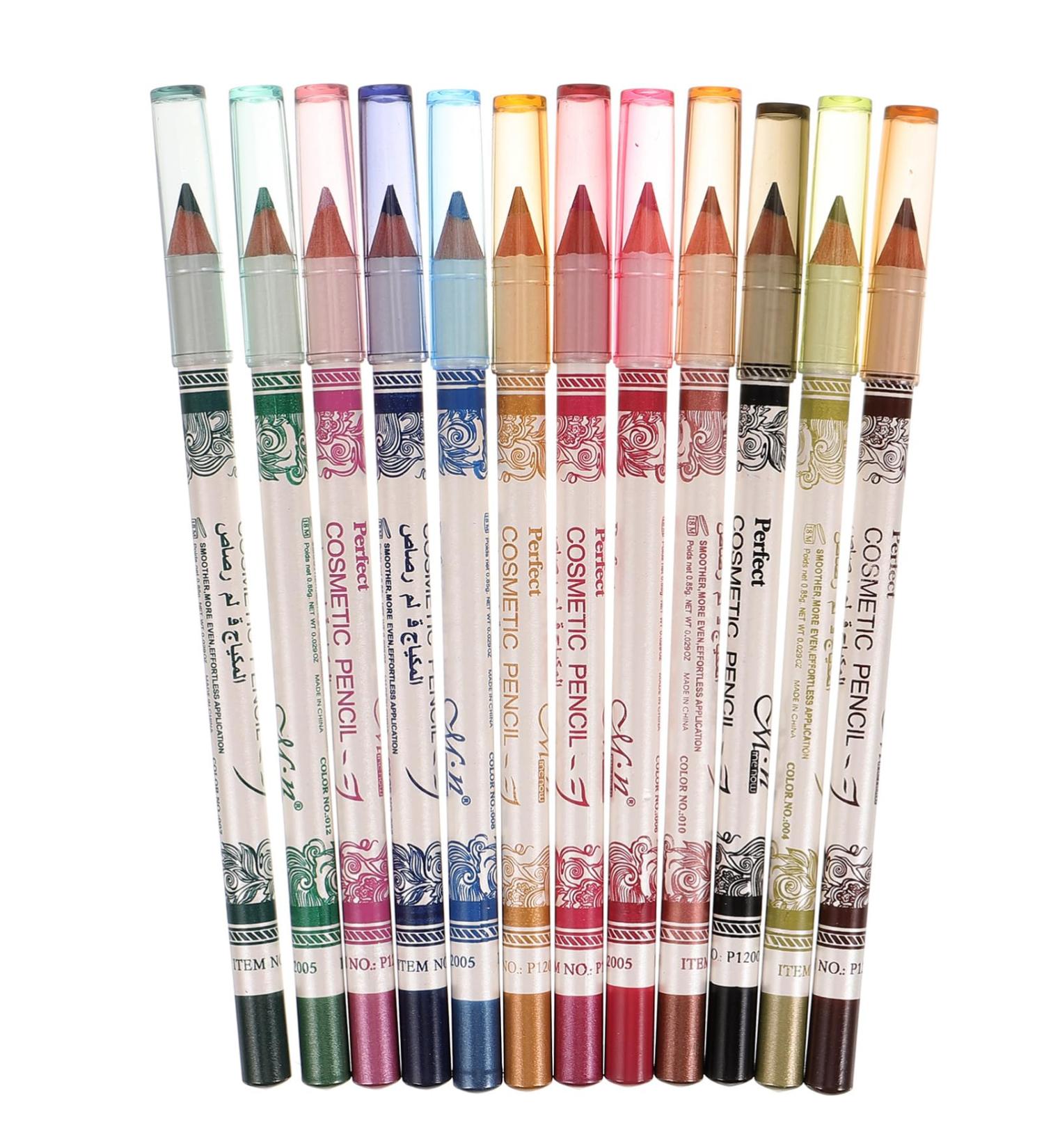 Didiseaon 36 pcs Lip Waterproof Pen Pencil Eye Eyebrow Makeup Cosmetic Long Liner Lasting Eyeliner Colorful - Buy Online on GoSupps.com