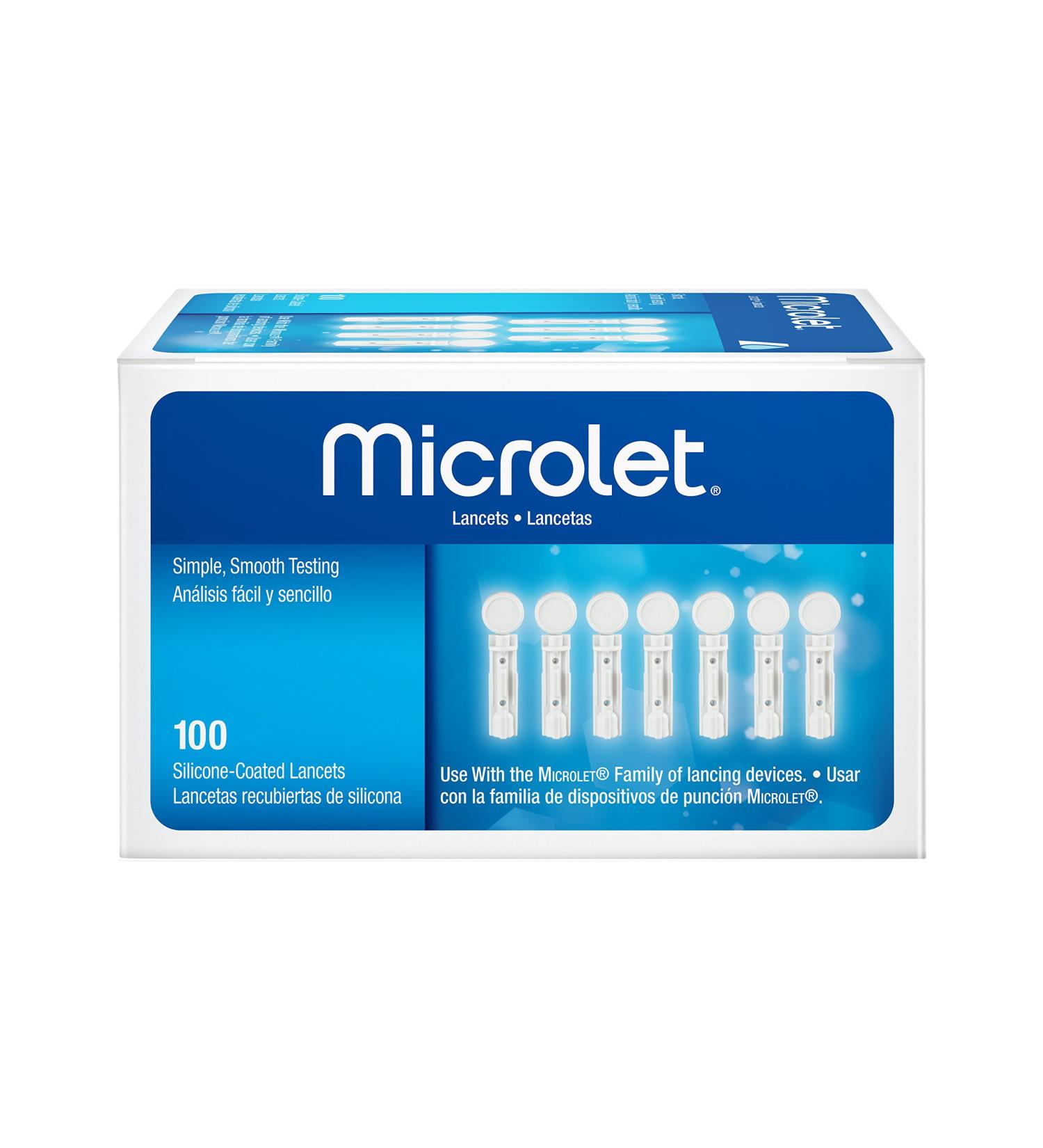 Bayer Contour Microlet Lancets 100 Count - Easy Blood Glucose Testing - Buy Online on GoSupps.com
