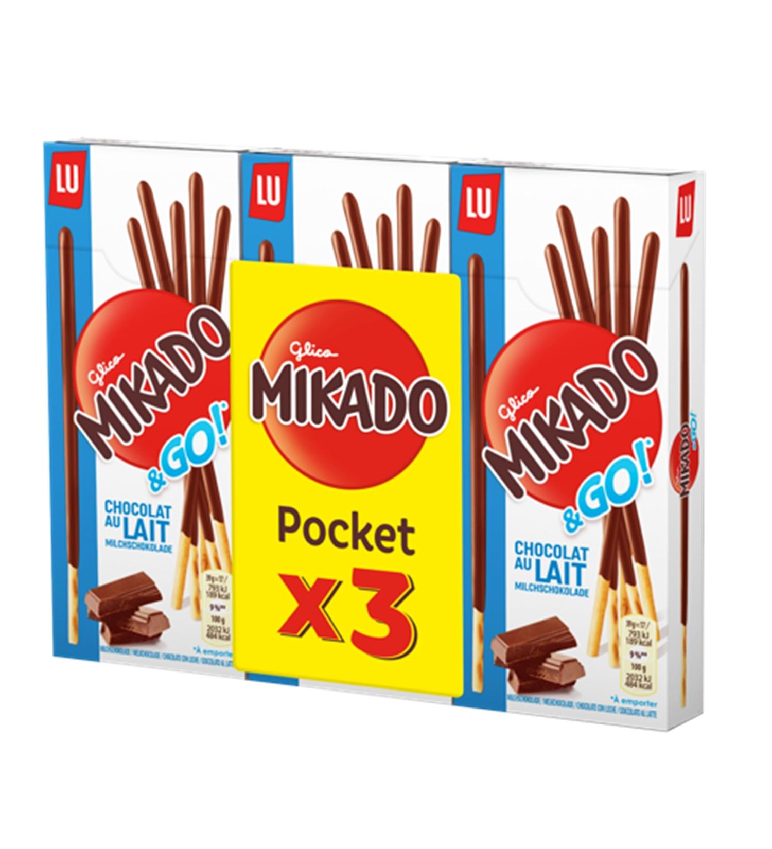 Mikado Milk Chocolate Cookie 3 x 39 g - Buy Online on GoSupps.com