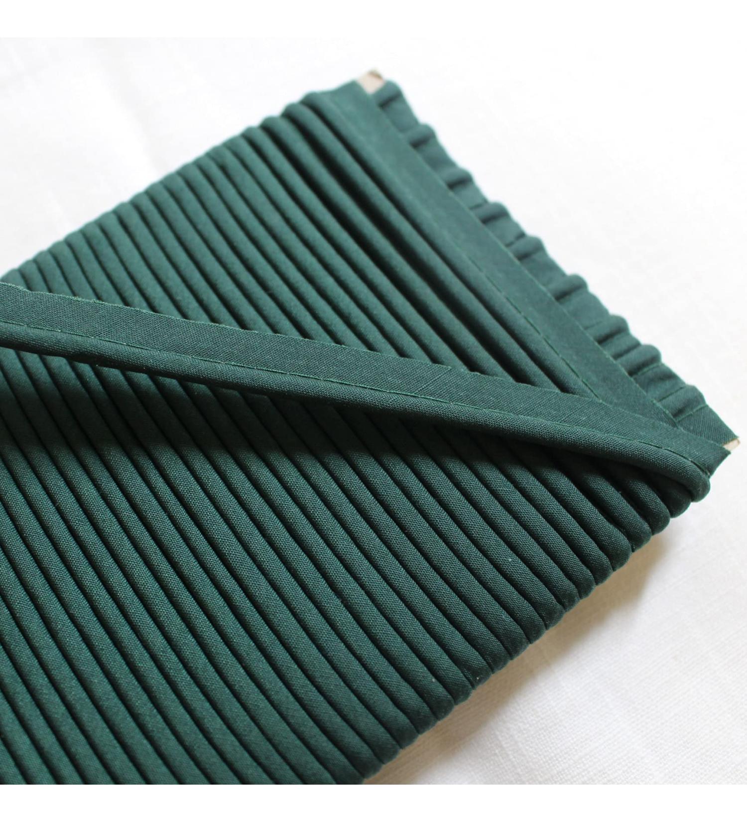 laceking2013 Laceking Premium Quality 16 Yards Crafts Maxi Piping Trim  0.5 Inches Wide Single Fold Bias Tape  Welting Cord  Cotton Polyester Mixed for Sewing  Trimming  Upholstery (Forest Green)