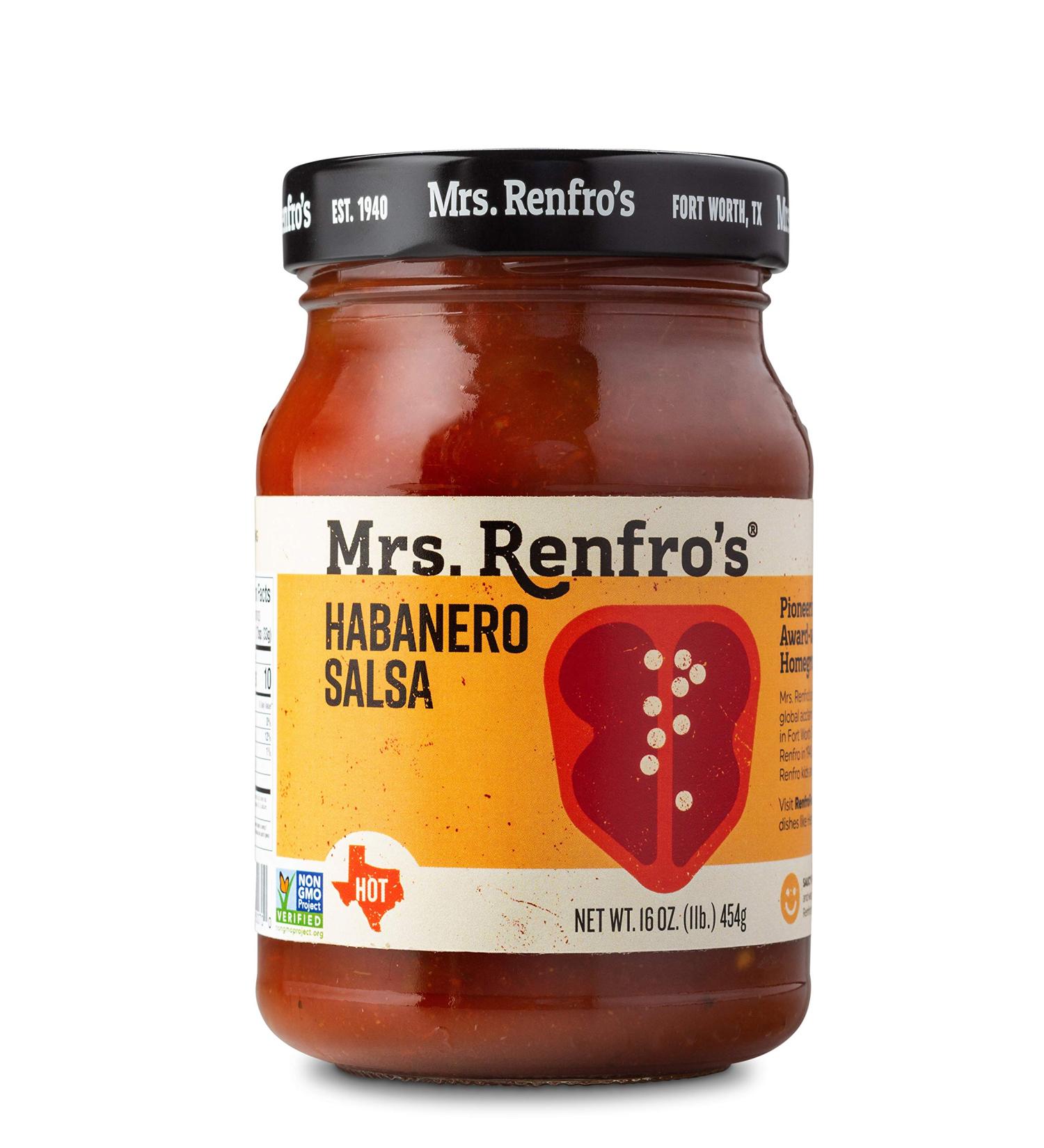 Mrs. Renfros Habanero Salsa 16 oz. 2-Pack - Non-GMO & Gluten-Free - Buy Online on GoSupps.com