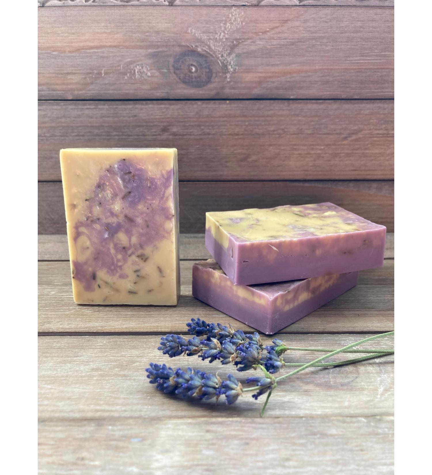 Lavender Lemon Bar Soap - Handmade Bath Soap for Skin Care | Natural & Homemade Soap - Buy Online on GoSupps.com