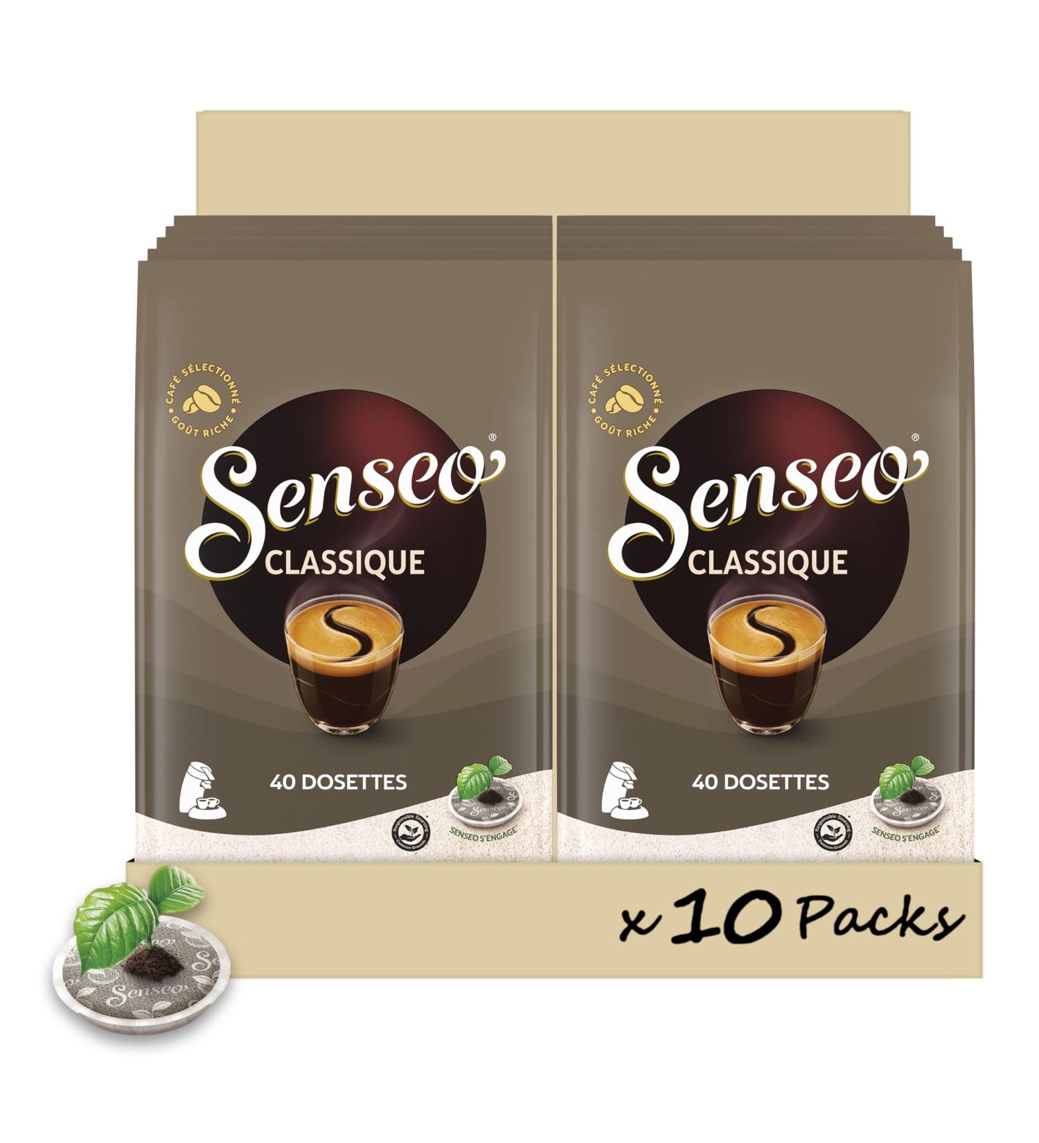 Senseo Coffee 400 Pods Classic (Pack of 10 x 40) - Buy Online on GoSupps.com
