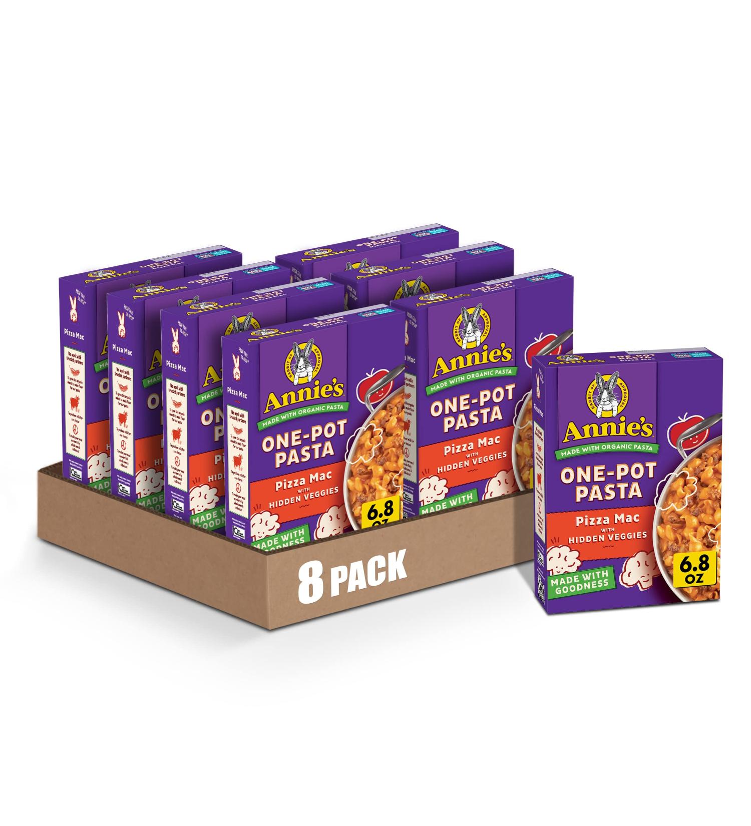 Annie's One-Pot Pasta Pizza Mac with Hidden Veggies - 8 Pack, 6.8 oz - Buy Online on GoSupps.com