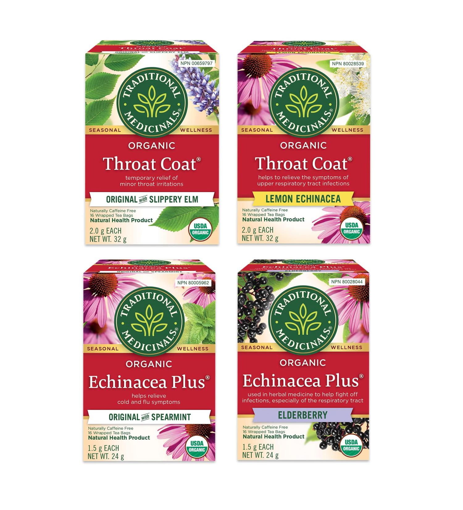 Traditional Medicinals Seasonal Wellness Gift Pack - Seasonal Sampler - Variety Pack (Pack of 4)
