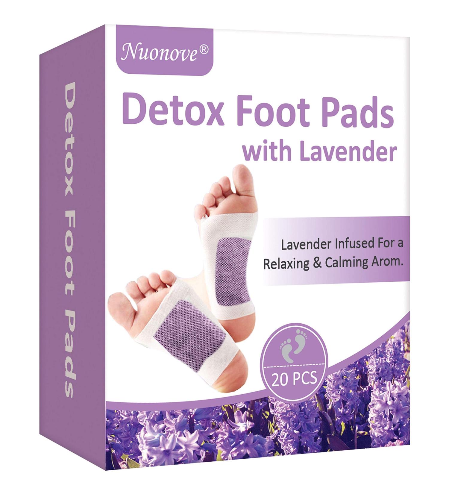 Detox Foot Pads - Lavender Foot Care for Detoxification & Fatigue Relief | 20PC - Buy Online on GoSupps.com