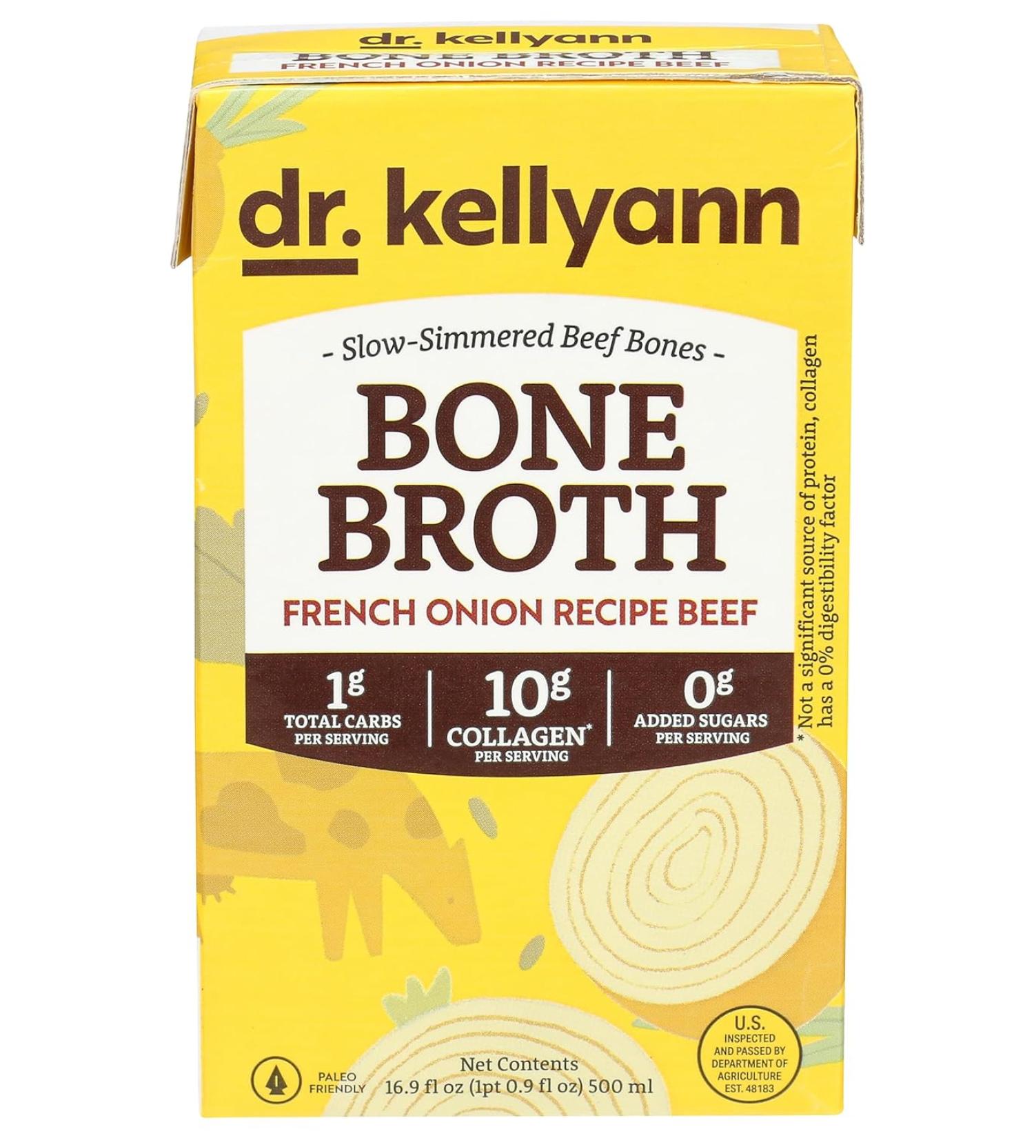 Dr. Kellyann Bone Broth - French Onion Beef - 16.9 Fl Oz. - Buy Online on GoSupps.com