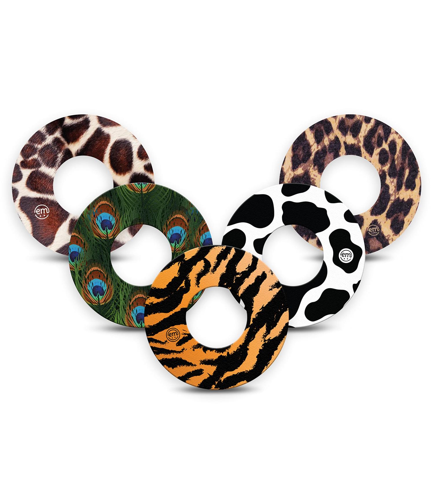 ExpressionMed Libre 2 Adhesive Patch (5-Pack) - USA Made Waterproof CGM Tape - Animal Print Variety Pack - Buy Online on GoSupps.com
