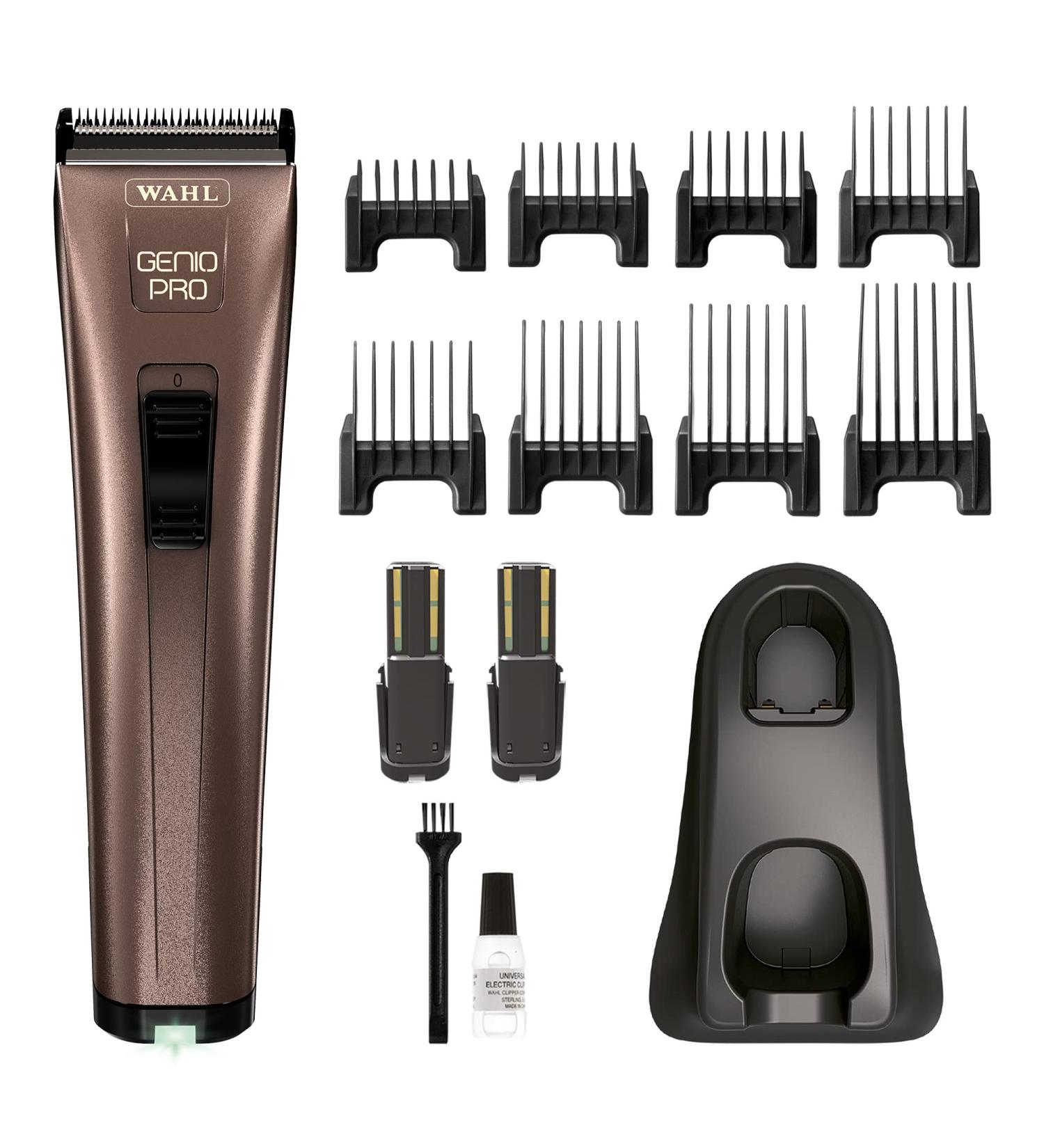 Wahl Genio Pro Professional Hair Clippers Pro Haircutting Kit Clippers for Bulk Hair Removal Diamond Blade Adjustable Blades Cordless Lightweight Barbers Supplies - Buy Online on GoSupps.com