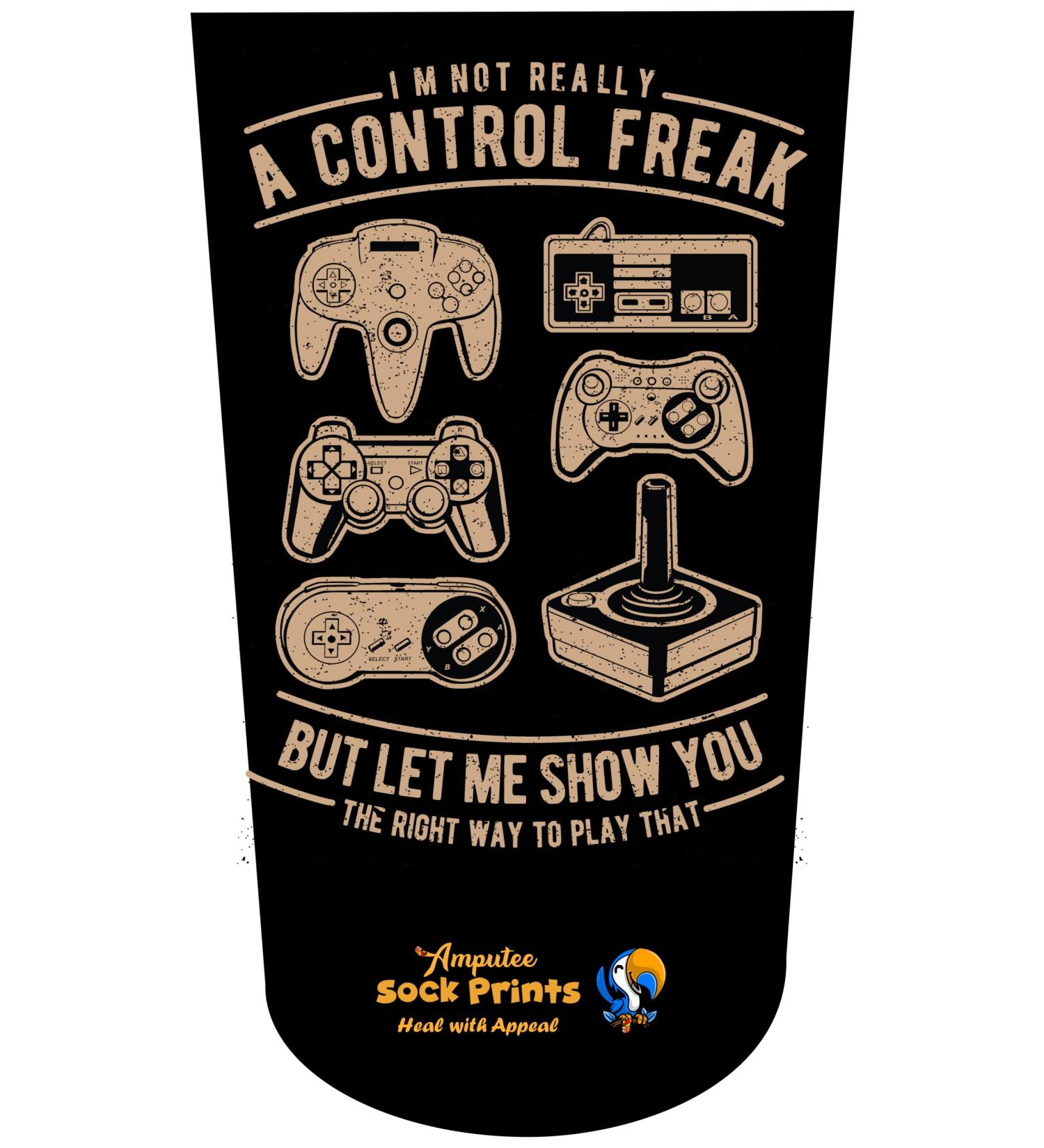 Buy Amputee Stump Sock - Im Not a Control Freak V1 | 3Ply Stump Sock for Comfort & Support | International Shipping Available - Buy Online on GoSupps.com