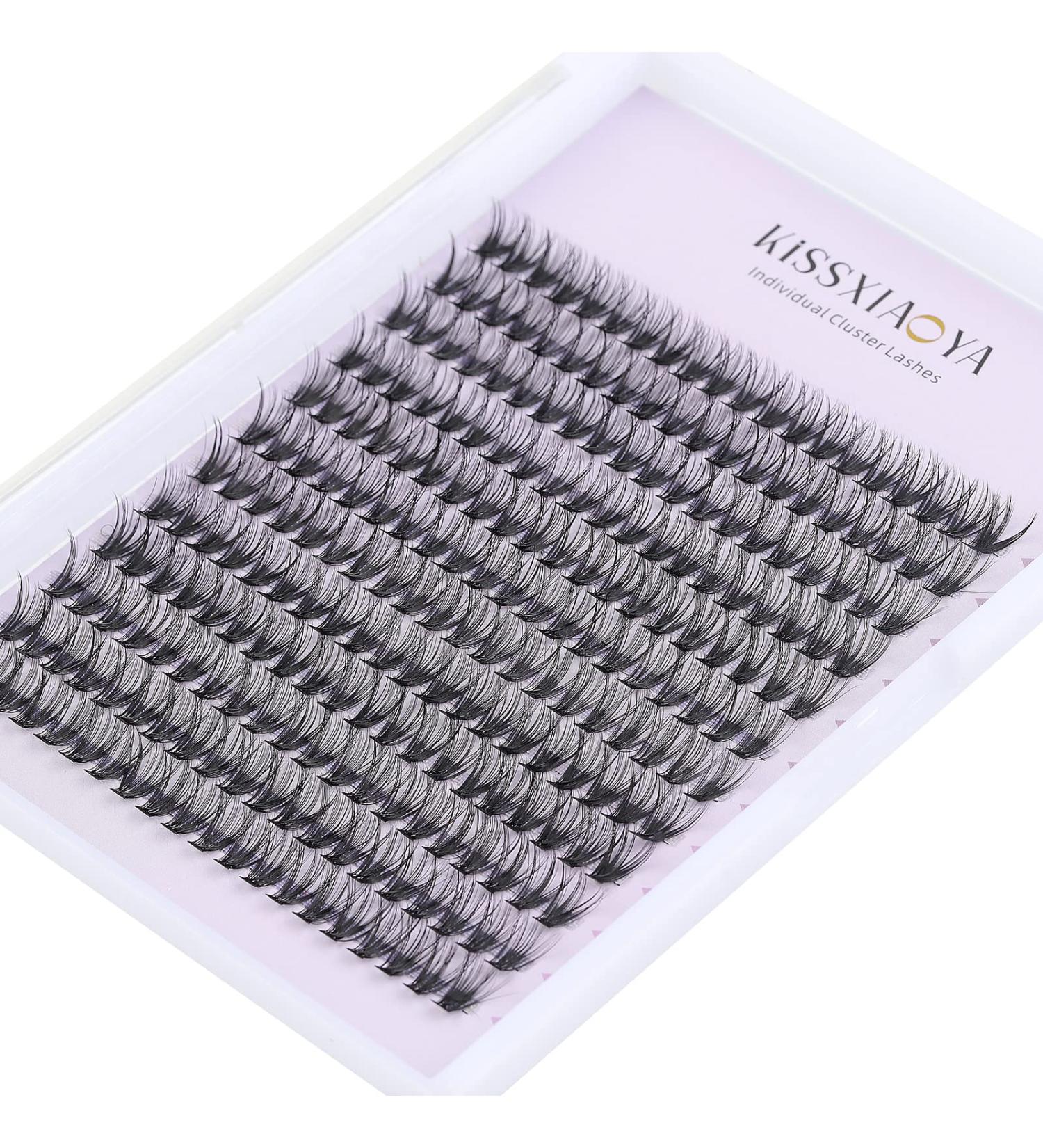 240pcs 40D 0.07 D Curl Cluster Eyelash Extensions 11mm - Soft Individual Lashes for DIY Eyelash Extension at Home - Buy Online on GoSupps.com