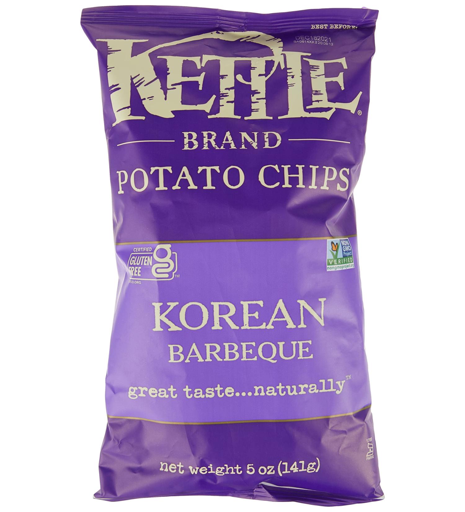 Kettle Foods Korean Barbeque Potato Chips 5 oz - Savory Snack Delight - Buy Online on GoSupps.com