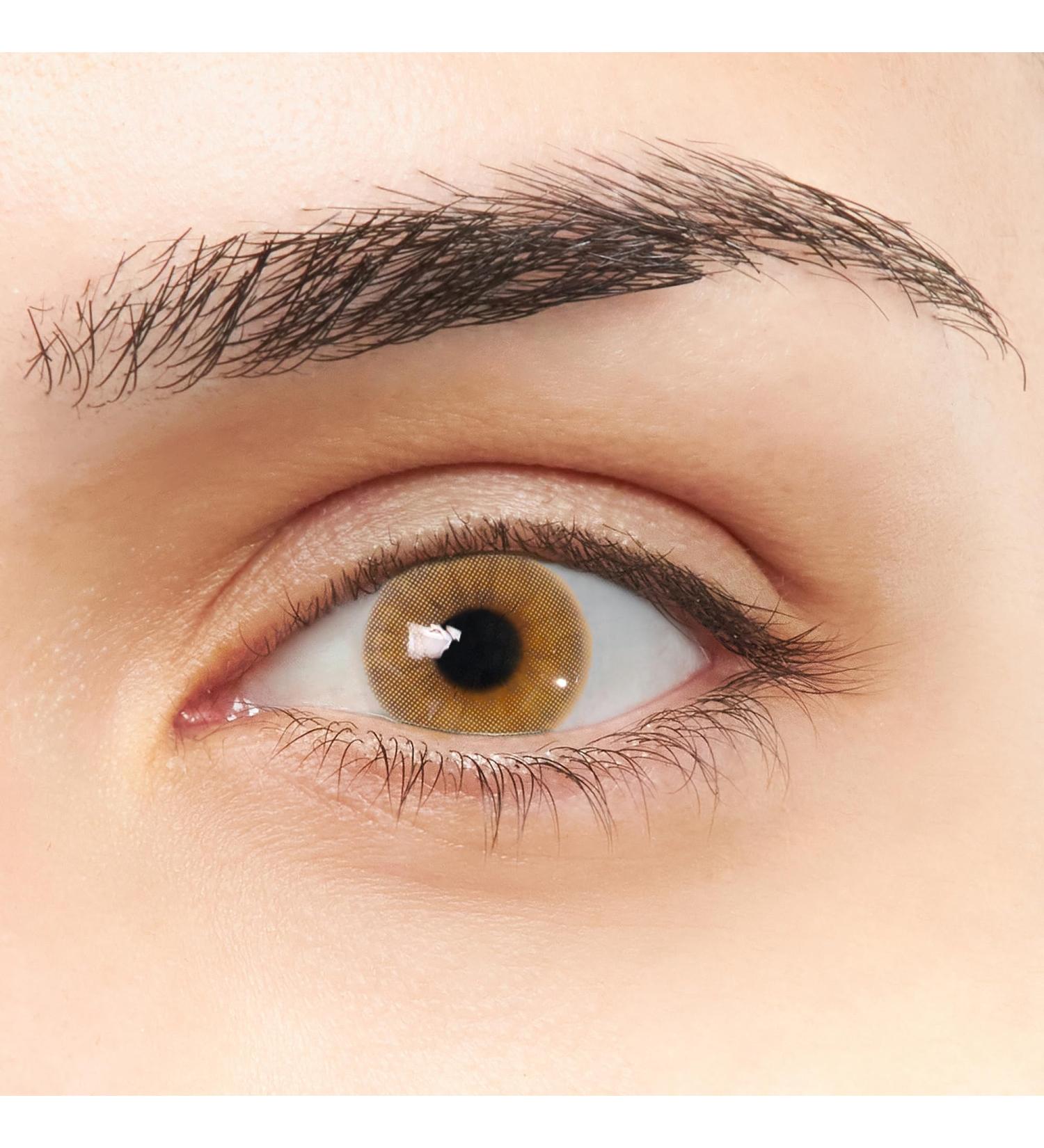 Onix VIP Brown Contact Lenses - Super Natural Annual Colored Lenses (2 Pack) + Free Lens Container & Tweezers - International Shipping Available - Buy Online on GoSupps.com