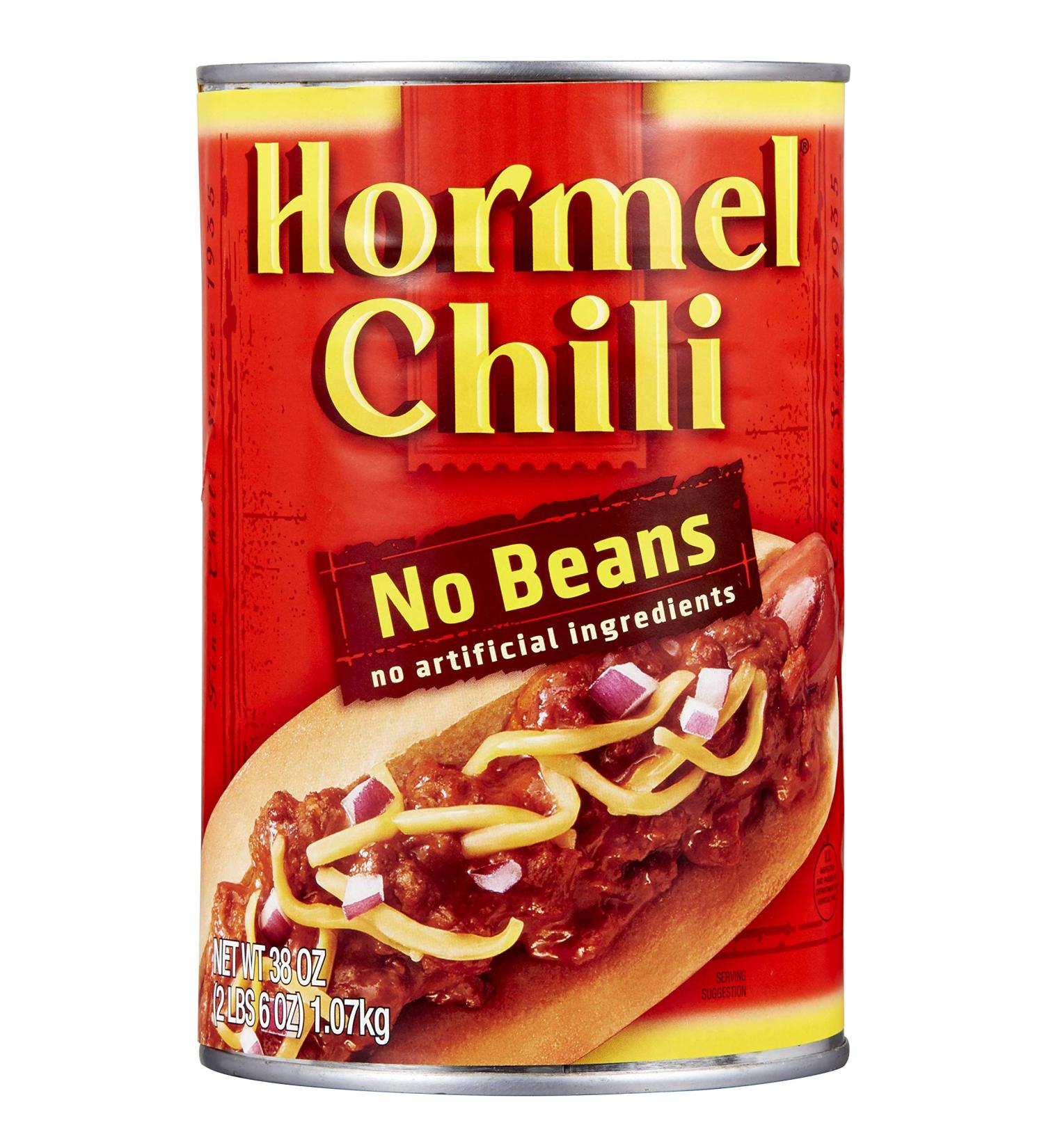 HORMEL Chili No Beans 38oz: Delicious and Meaty Chili - Buy Online Now! - Buy Online on GoSupps.com
